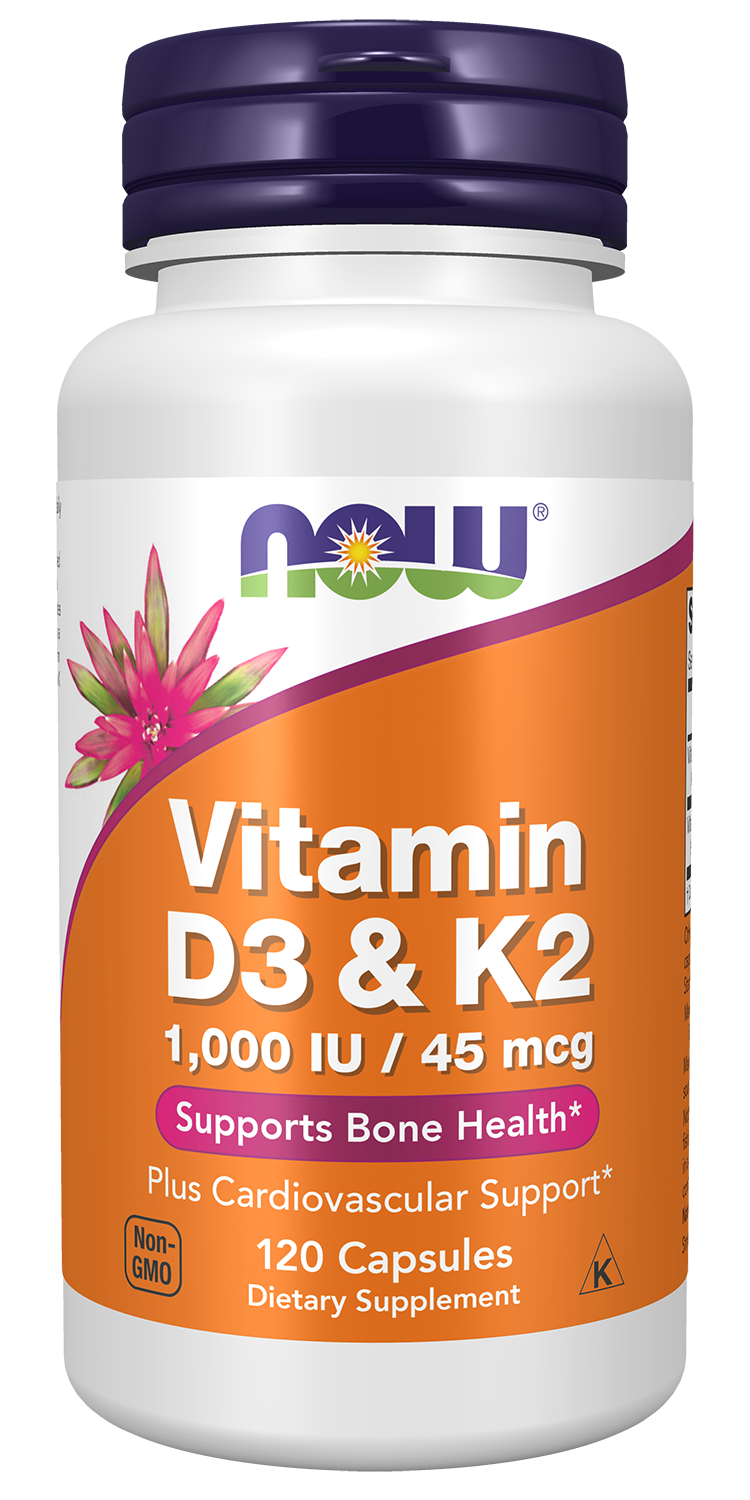 NOW D3 & K2 120 Cápsulas
