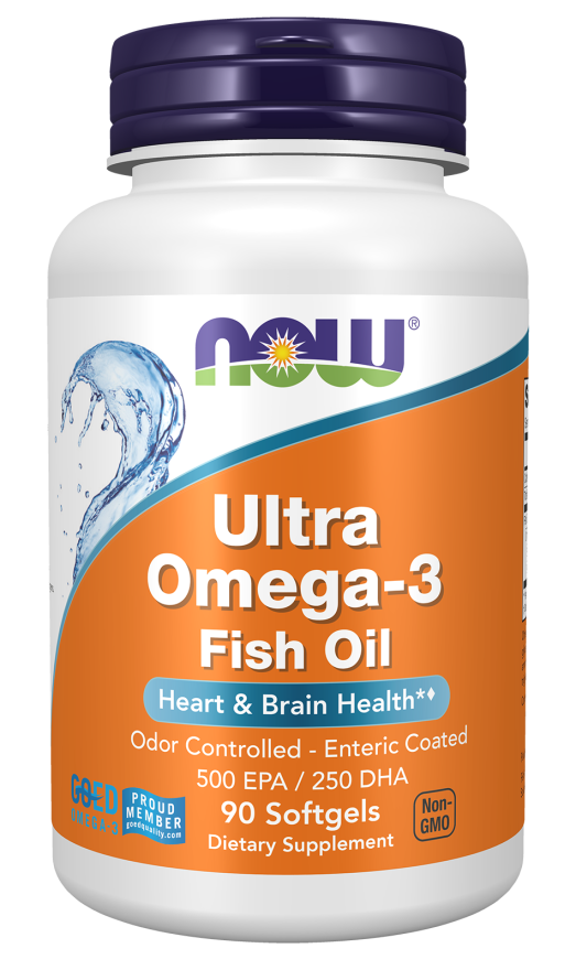 NOW Ultra Omega-3 Fish Oil 90 Cápsulas Moles - Farmácia Garcia