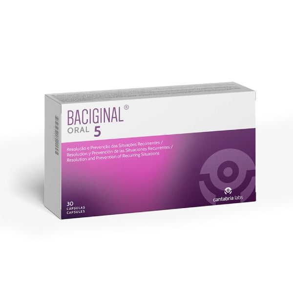 Baciginal Oral 5 30 Cápsulas - Farmácia Garcia