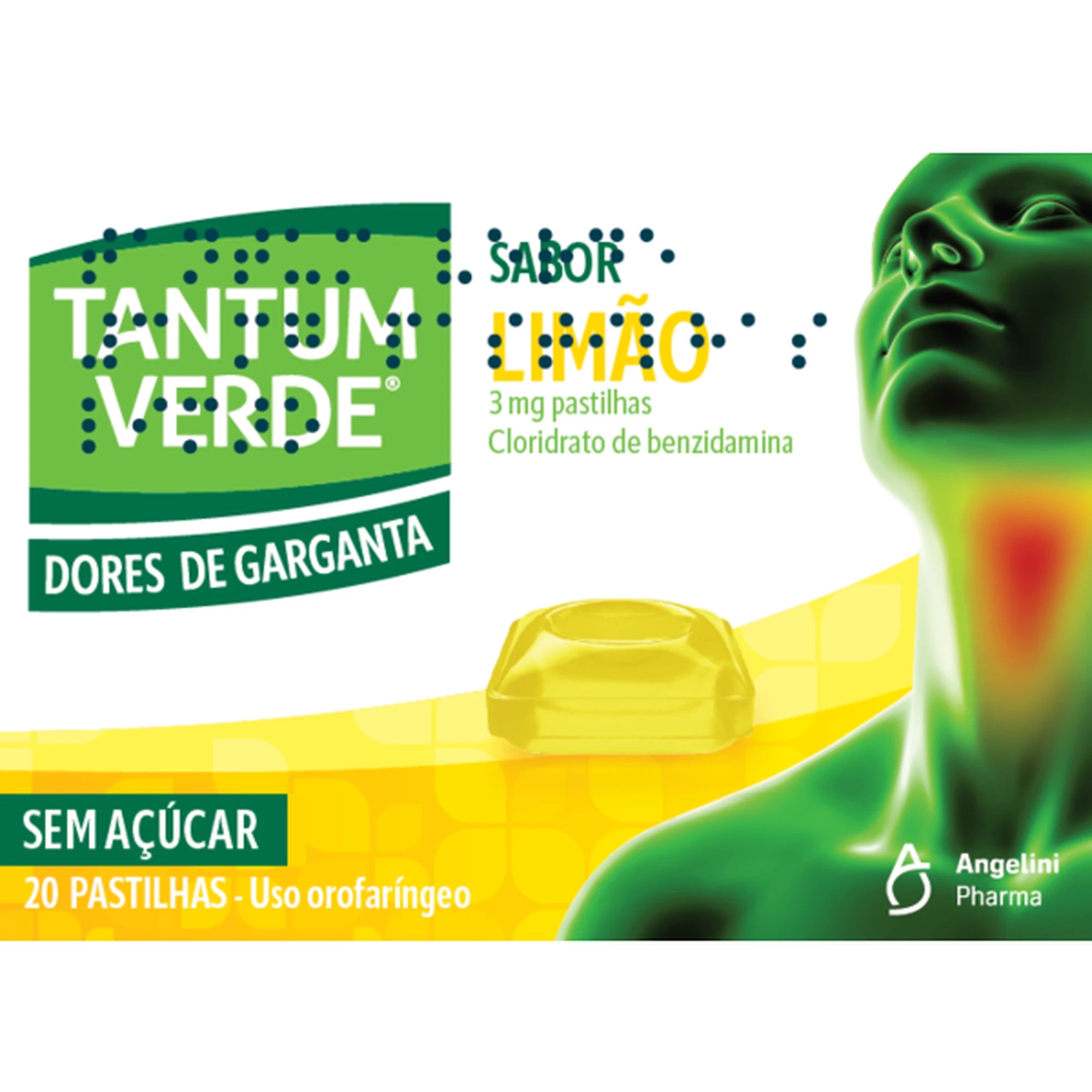 Tantum Verde Laranja & Mel Sem Açucar 20 Pastilhas - Farmácia Garcia