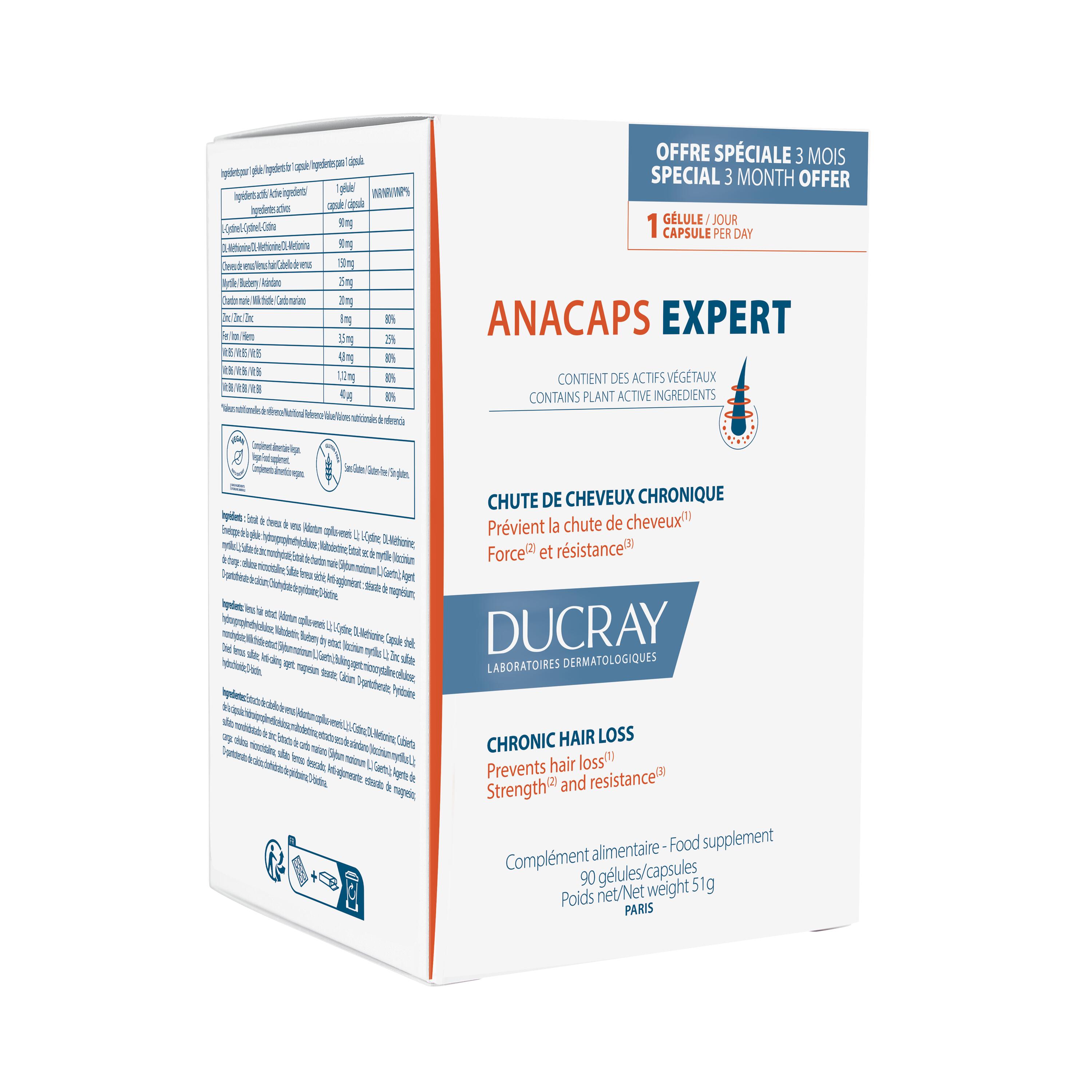 Ducray Anacaps Expert 90 Cápsulas Oferta 30 dias - Farmácia Garcia