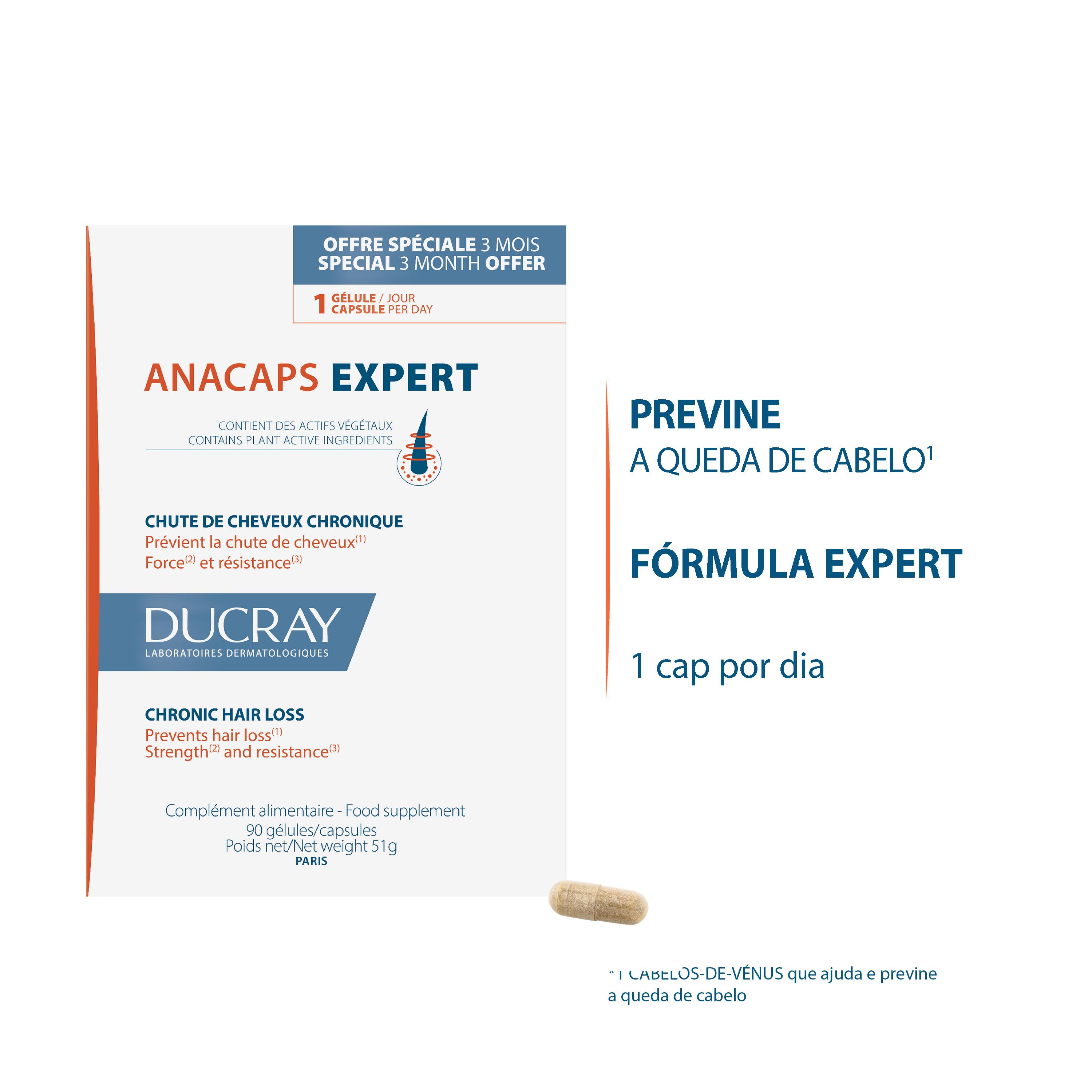 Ducray Anacaps Expert 90 Cápsulas Oferta 30 dias - Farmácia Garcia