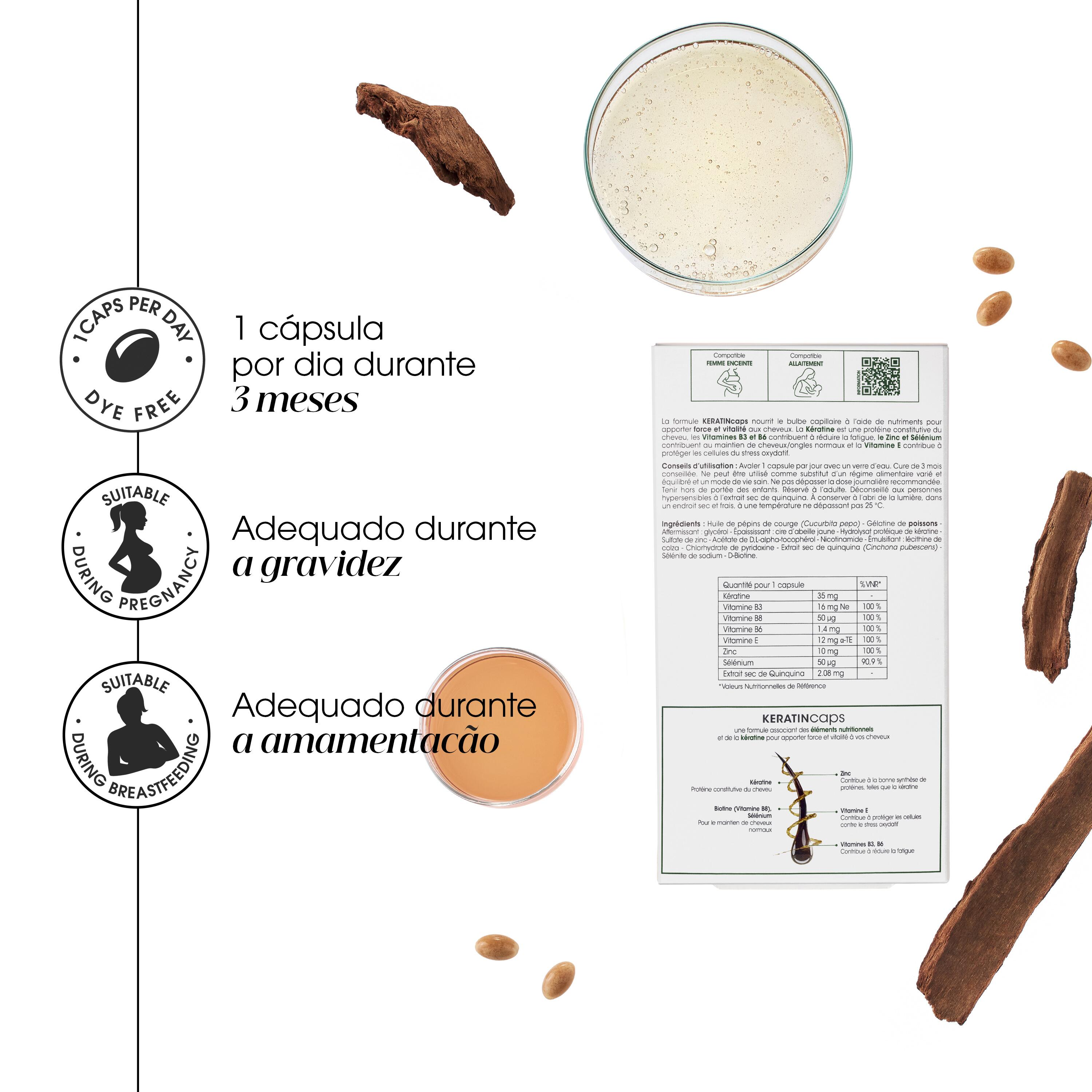 Klorane Capilar Keratincaps 90 Cápsulas - Farmácia Garcia