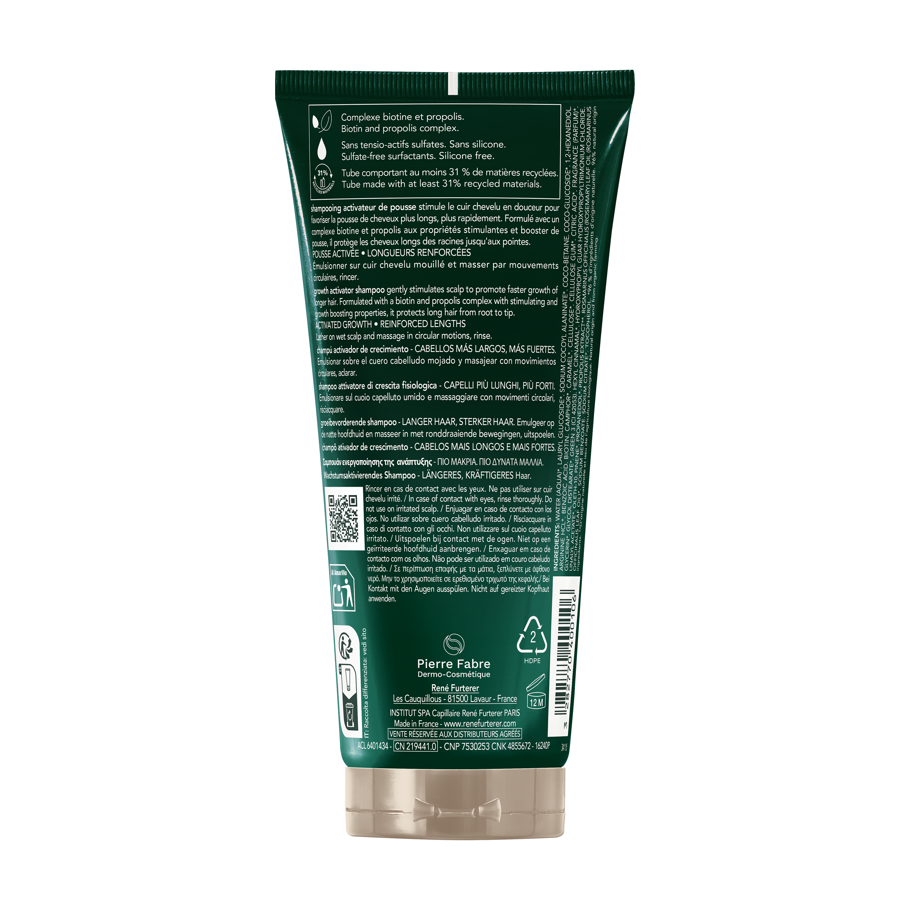 Rene Furterer Triphasic Active Grow Champô 200ml - Farmácia Garcia