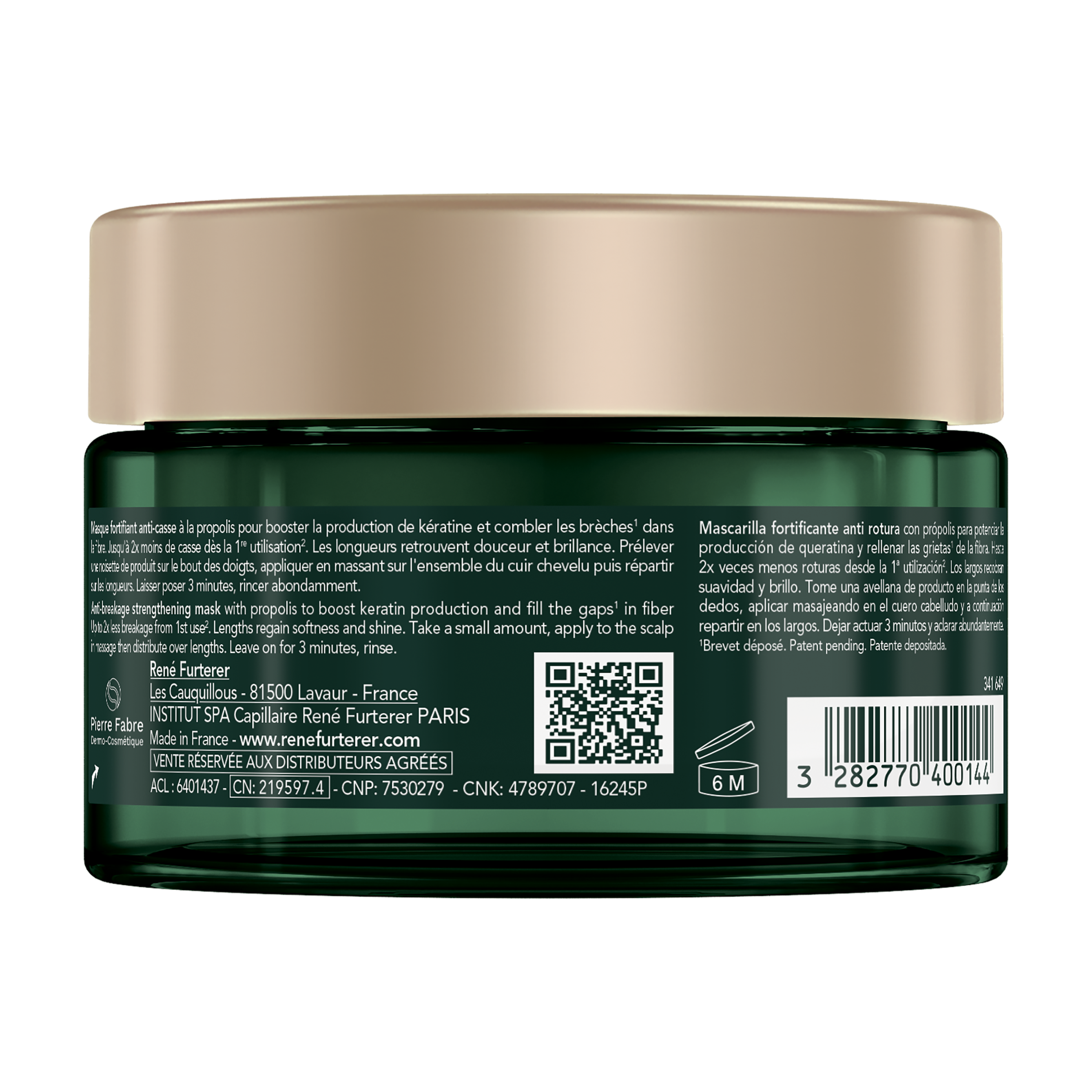 Rene Furterer Triphasic Active Grow Máscara 200ml - Farmácia Garcia