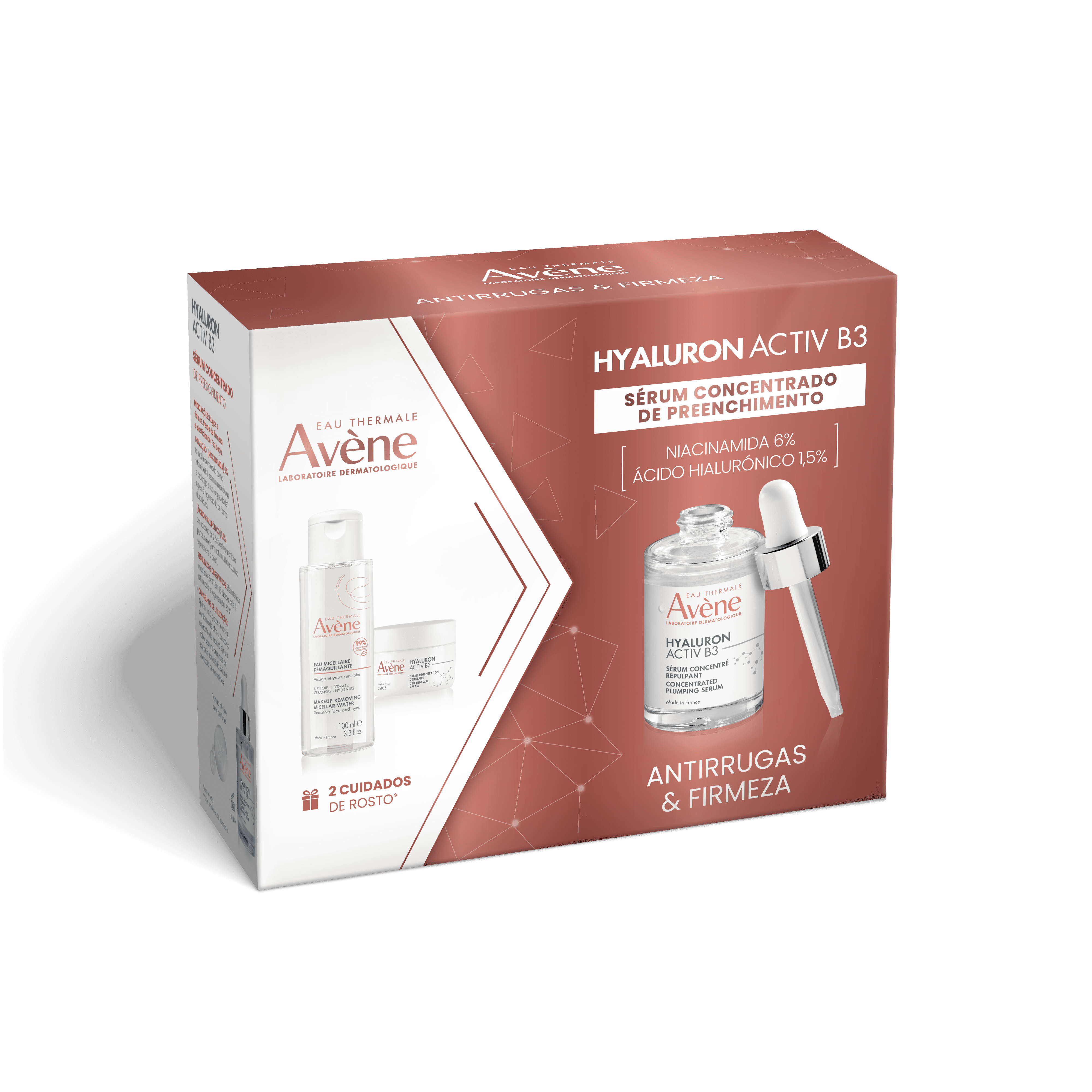 Avène Coffret Aqua Gel Creme Hyaluron Activ B3 Antirrugas & Firmeza - Farmácia Garcia