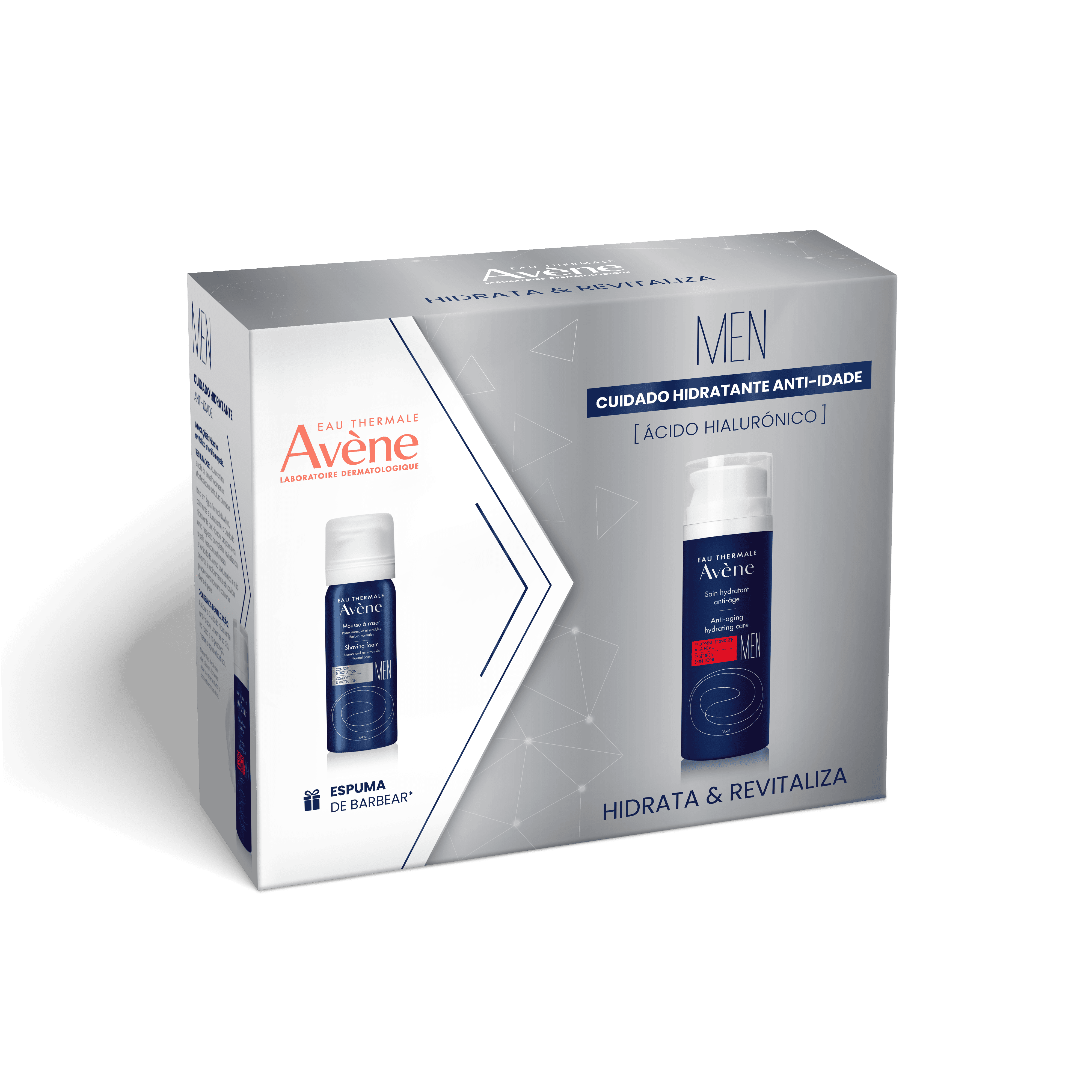 Avène Coffret Men Cuidado Hidratante Anti-Idade Hidrata & Revitaliza - Farmácia Garcia