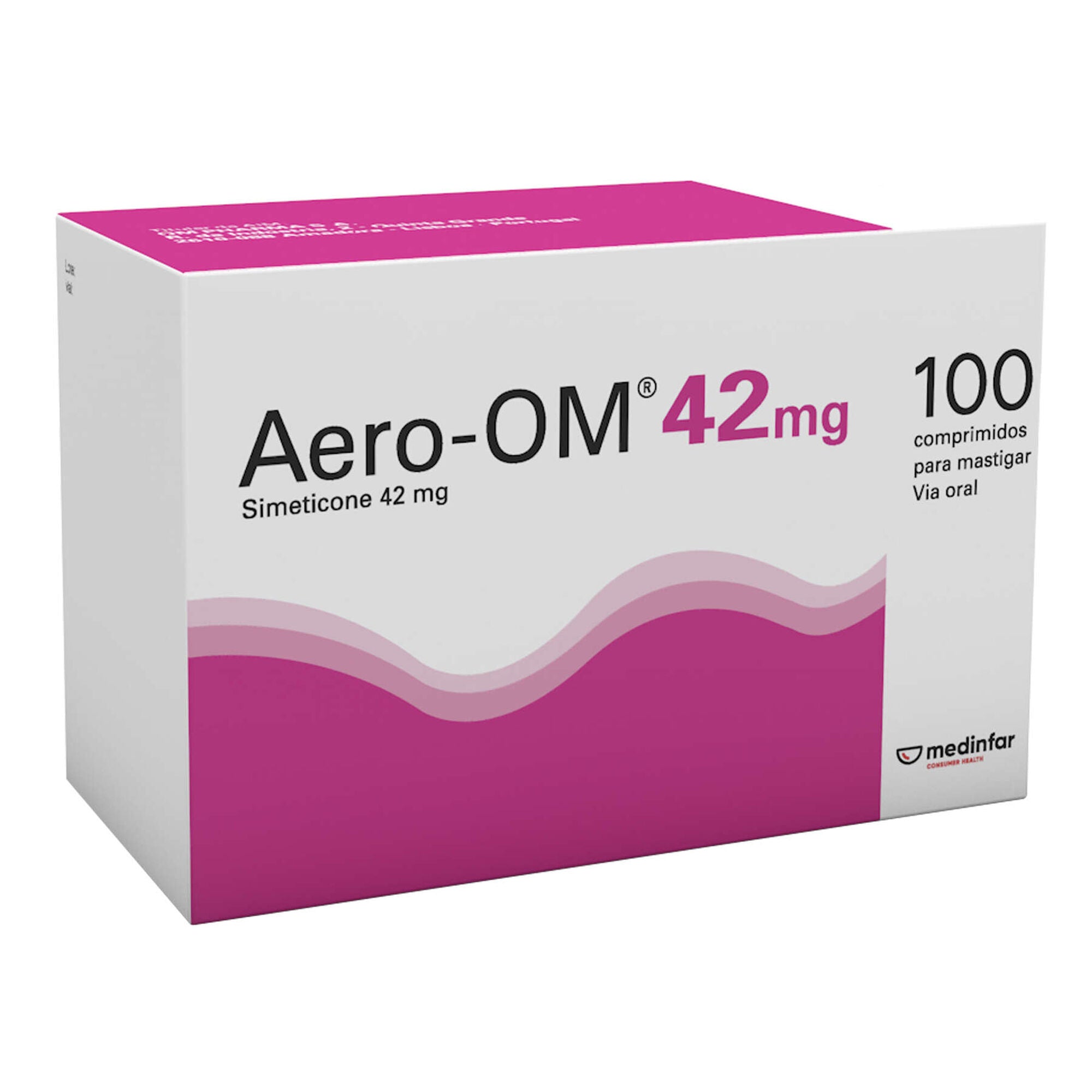 Aero-OM 42mg 100 Comprimidos Mastigáveis - Farmácia Garcia
