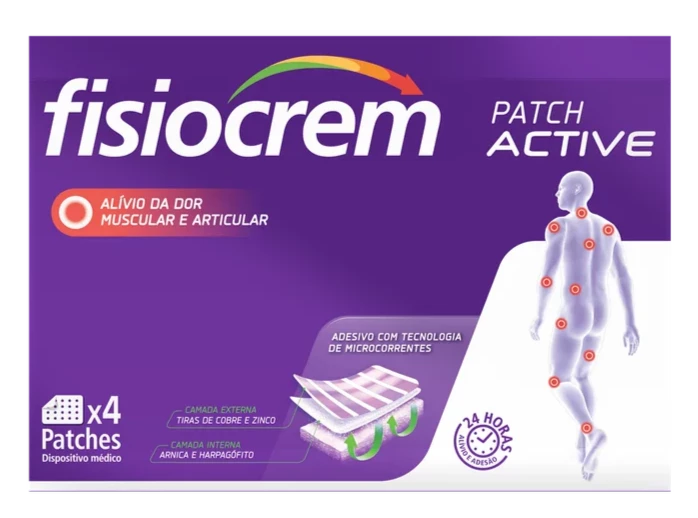 Fisiocrem Patch Active 4 Emplastros - Farmácia Garcia