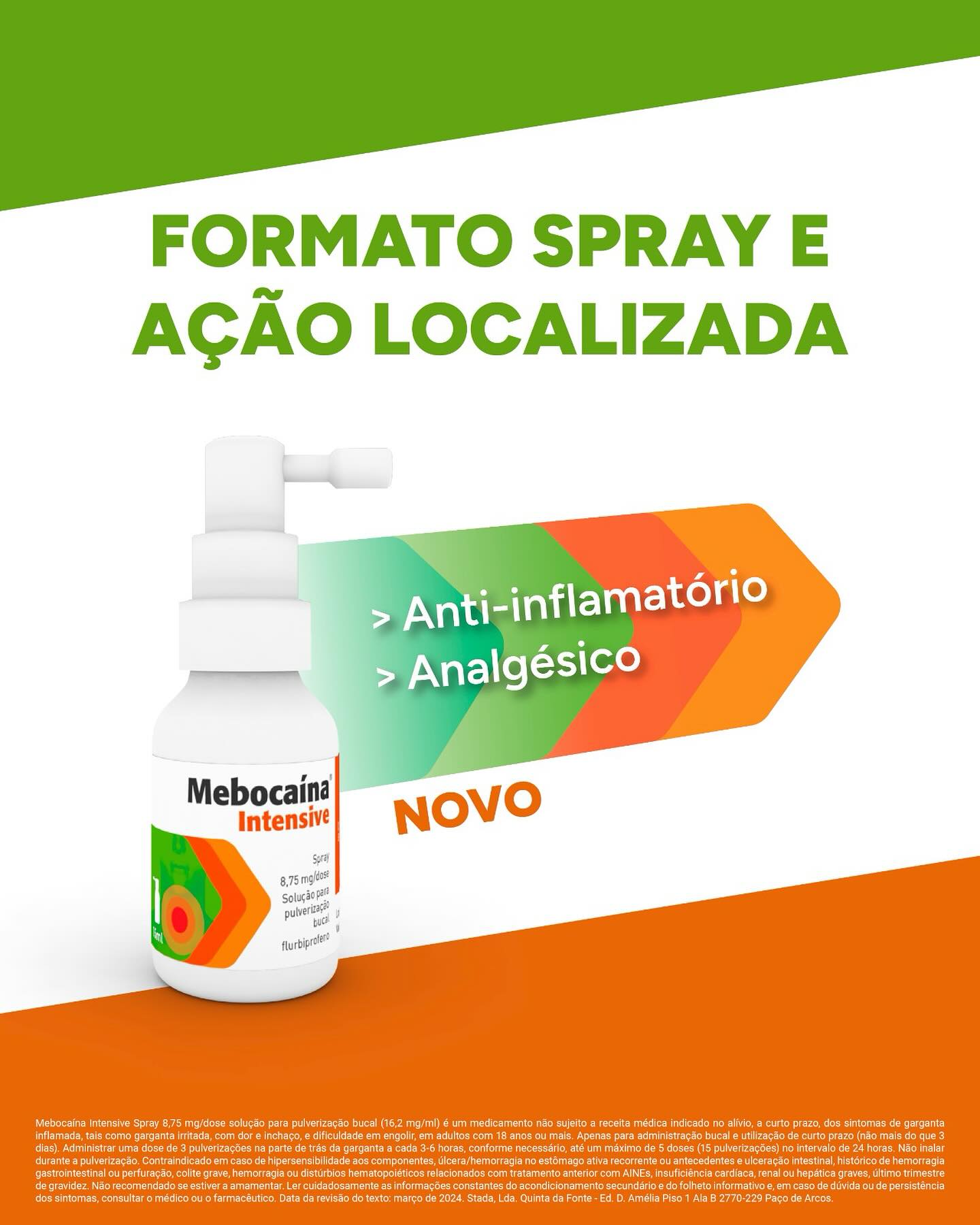 Mebocaína Intensive Spray 15ml - Farmácia Garcia