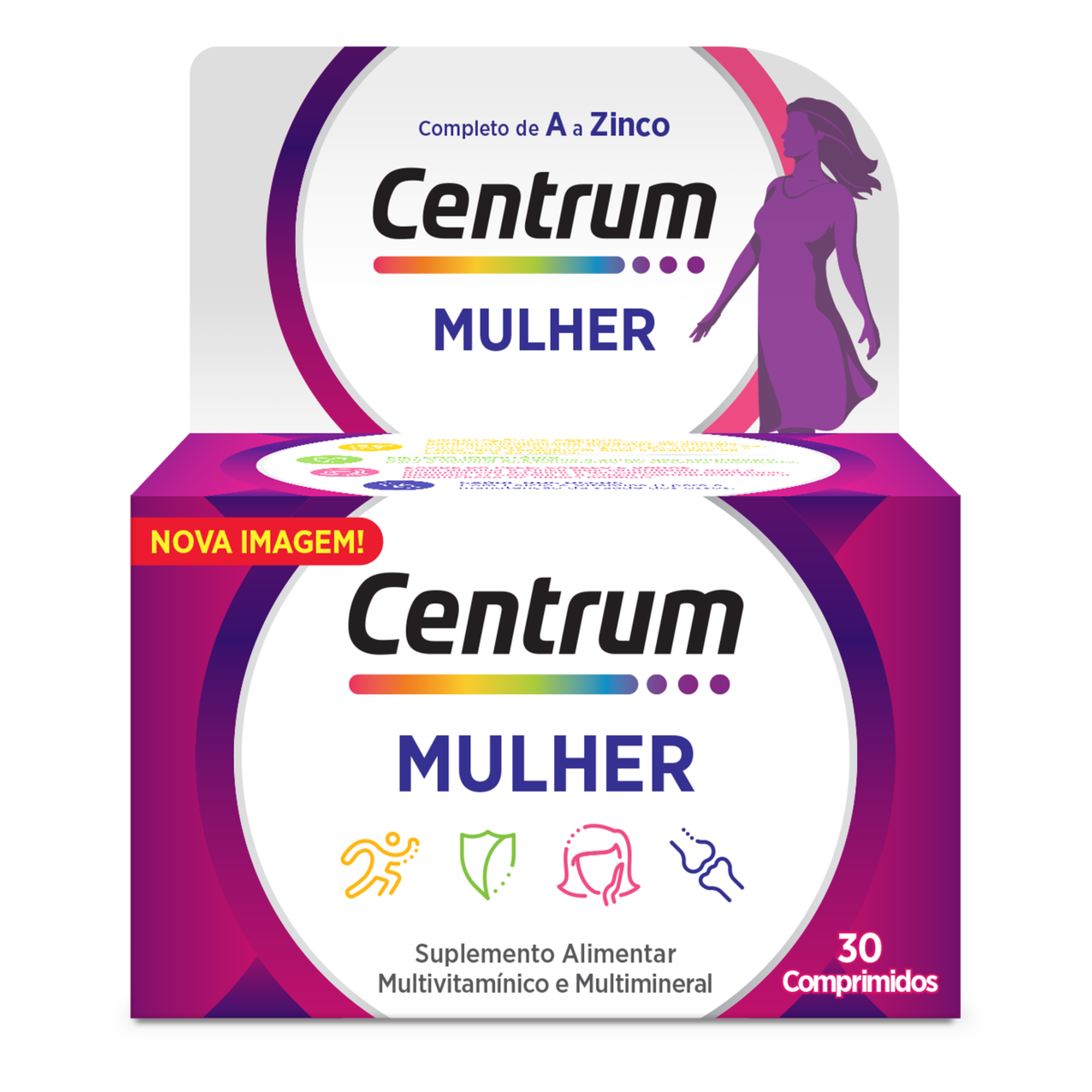 Centrum Mulher 30 Comprimidos - Farmácia Garcia