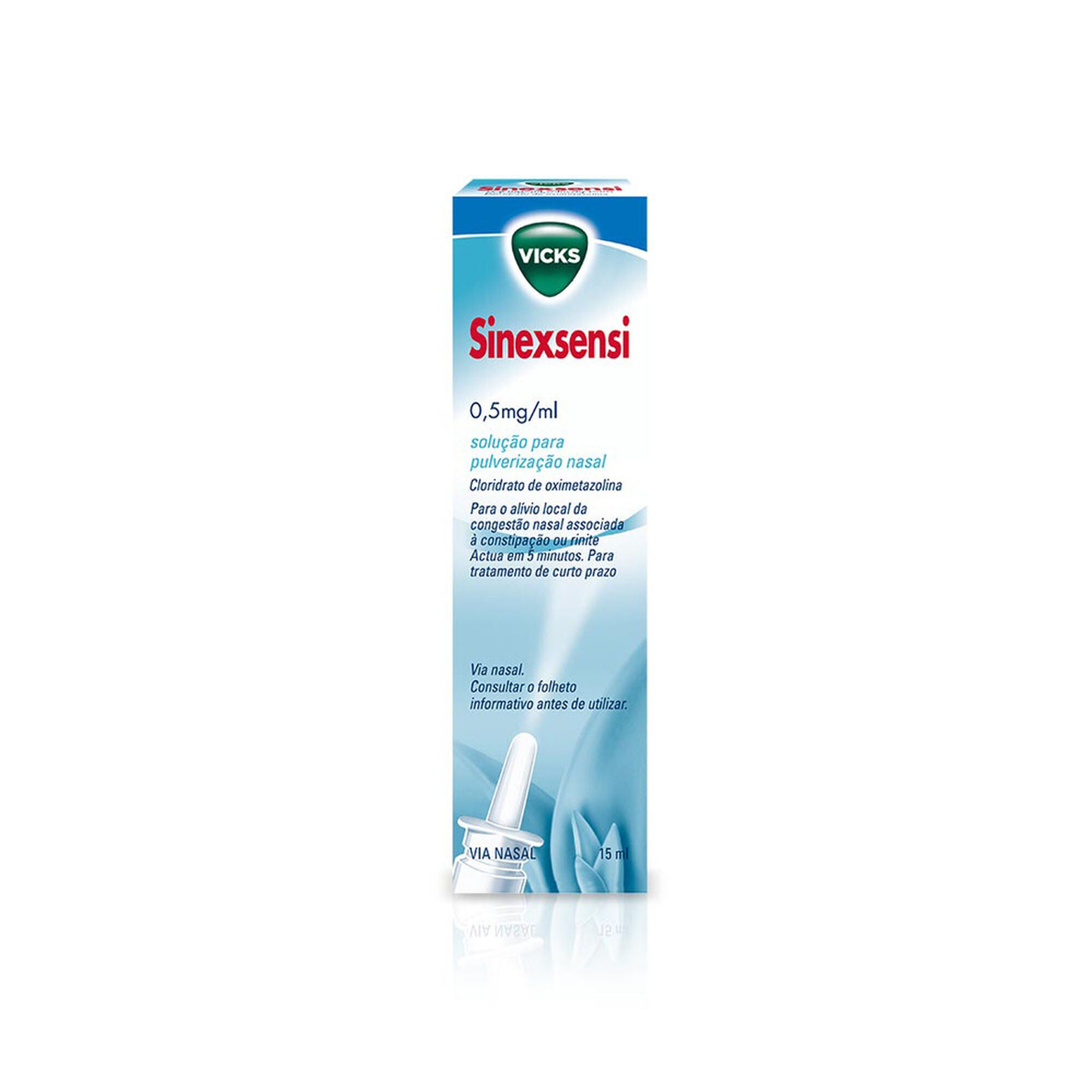 Vicks Sinex Aloé 0,5 mg/ml Frasco 15 ml Sol pulv nasal - Farmácia Garcia