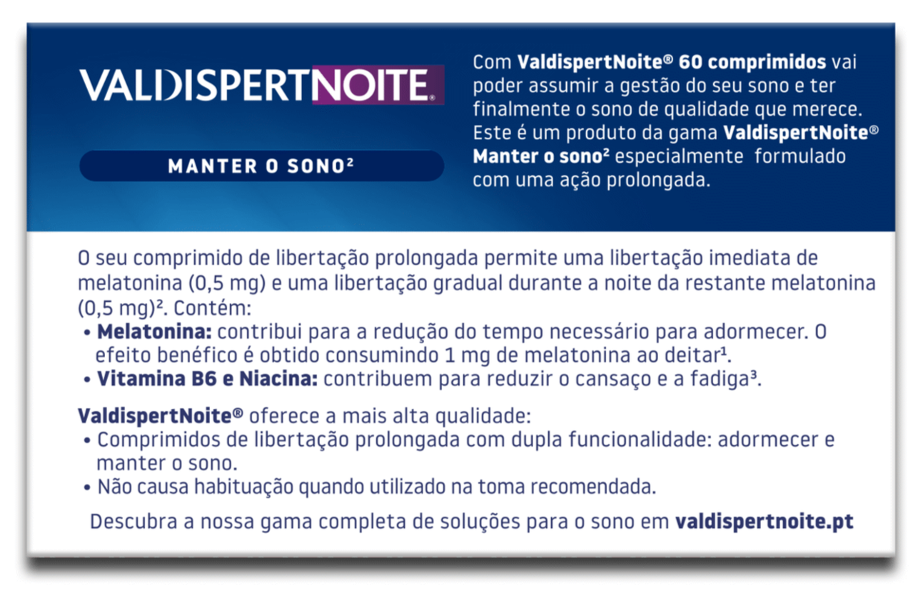 Valdispert Noite 60 Comprimidos Revestidos - Farmácia Garcia