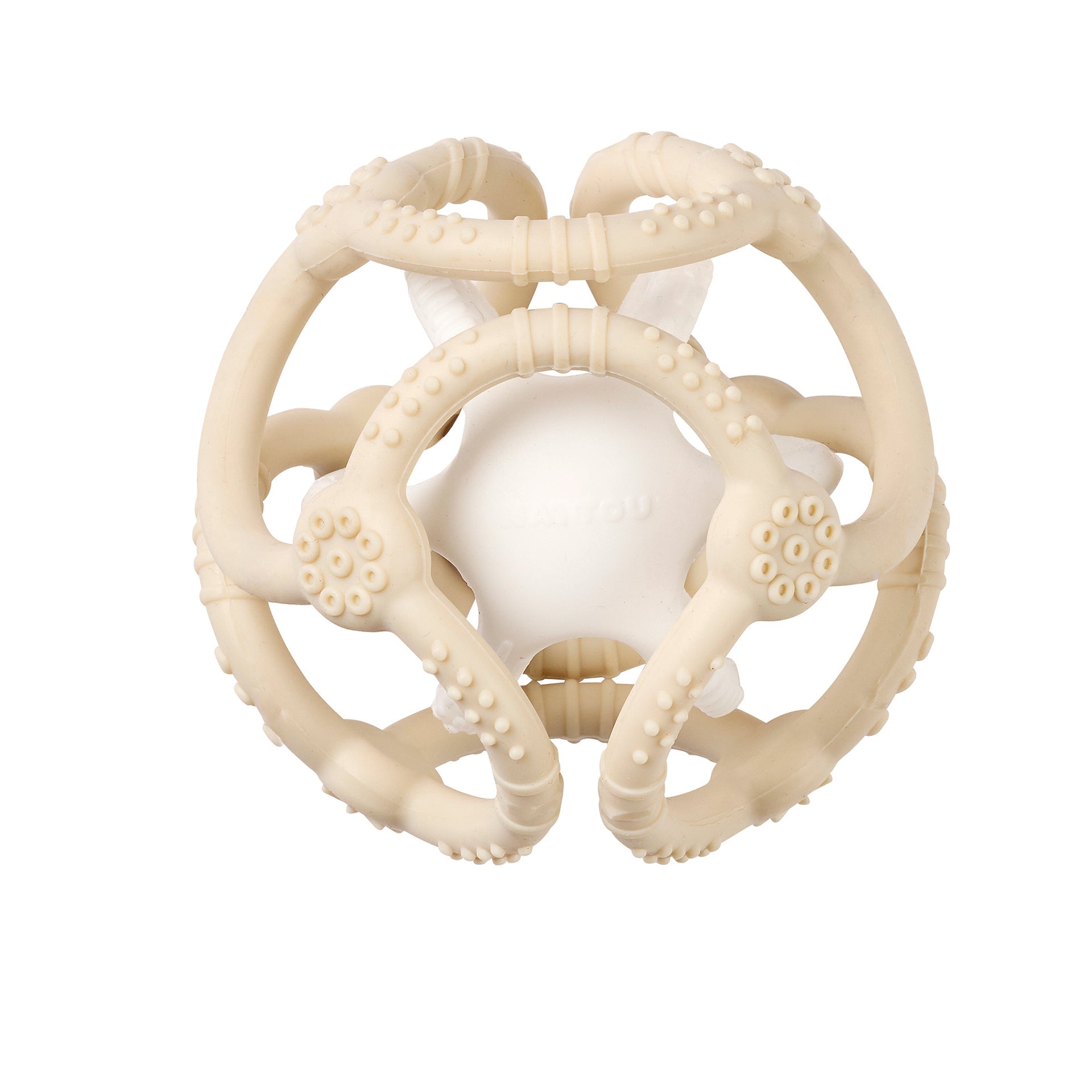 Nattou Mordedor 2 Bolas Silicone Argila Branco - Farmácia Garcia