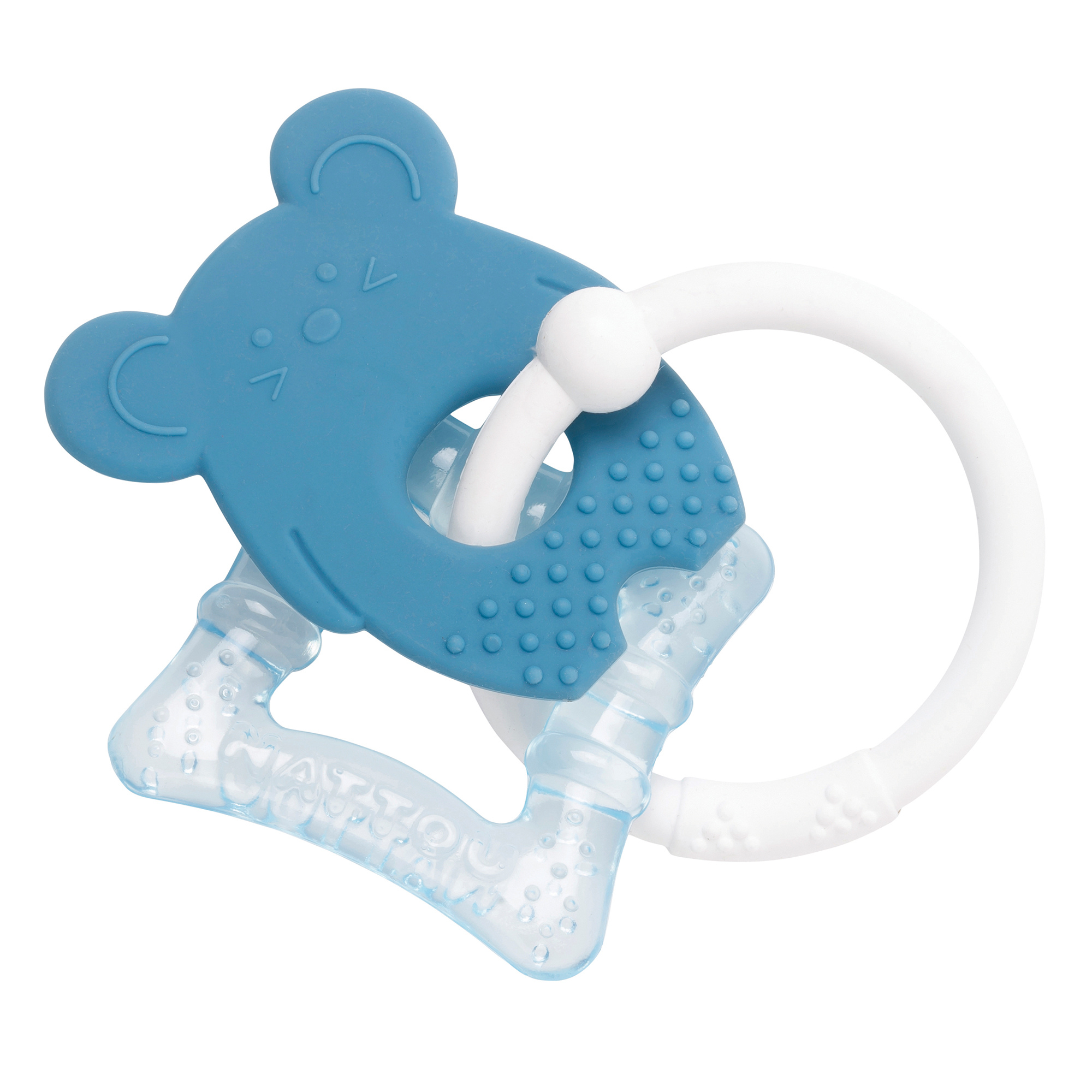 Nattou Mordedor Silicone Frio Rato Azul - Farmácia Garcia