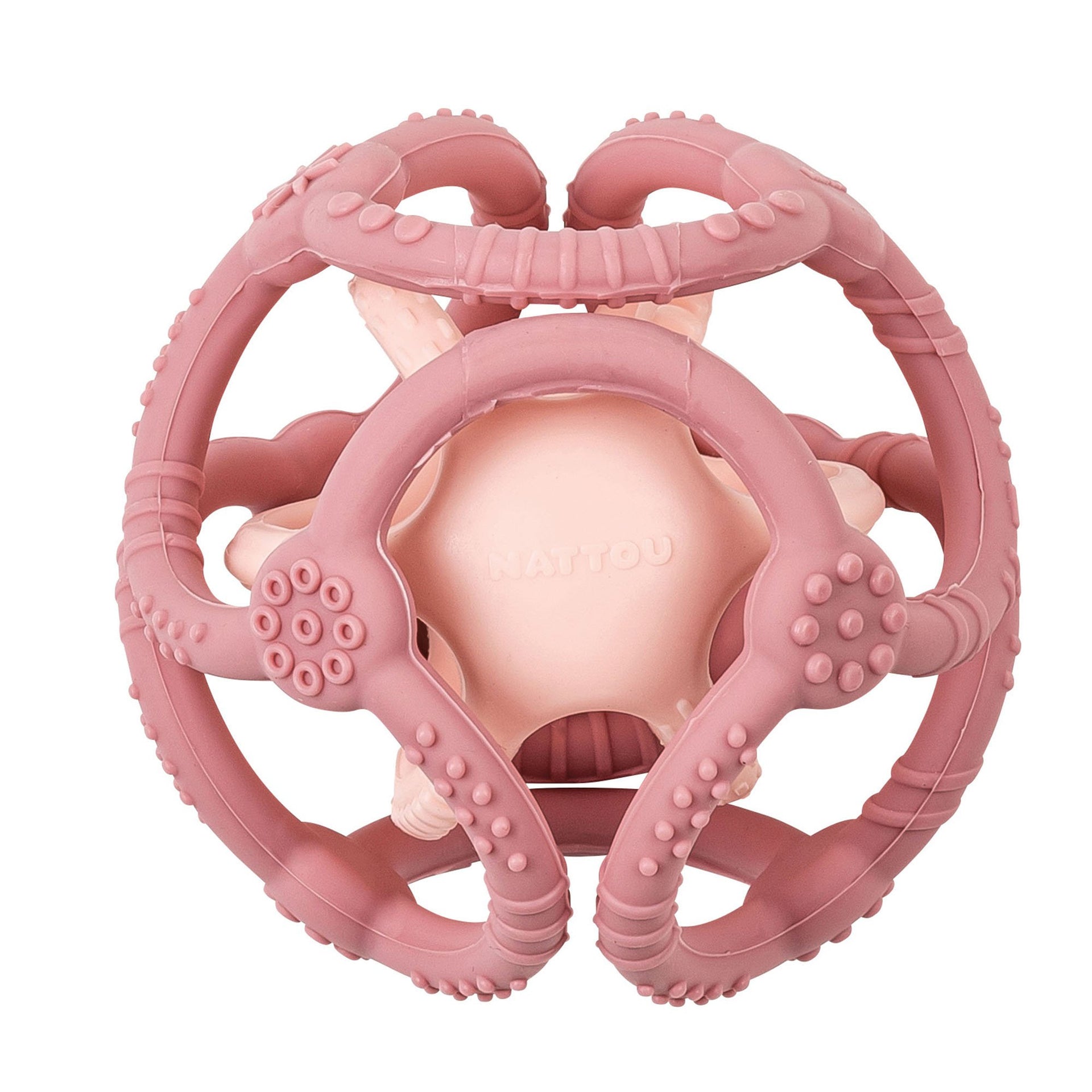 Nattou Mordedor 2 Bolas Silicone Rosa - Farmácia Garcia