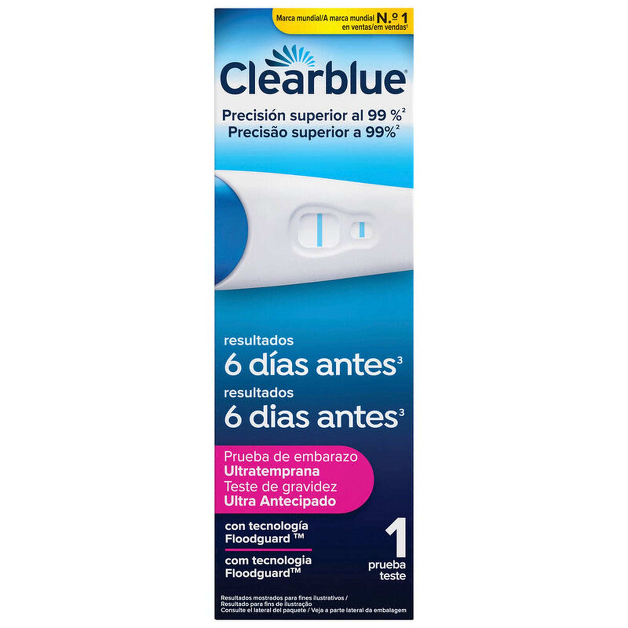 Clearblue Teste Gravidez 6 Dias 1 Teste - Farmácia Garcia