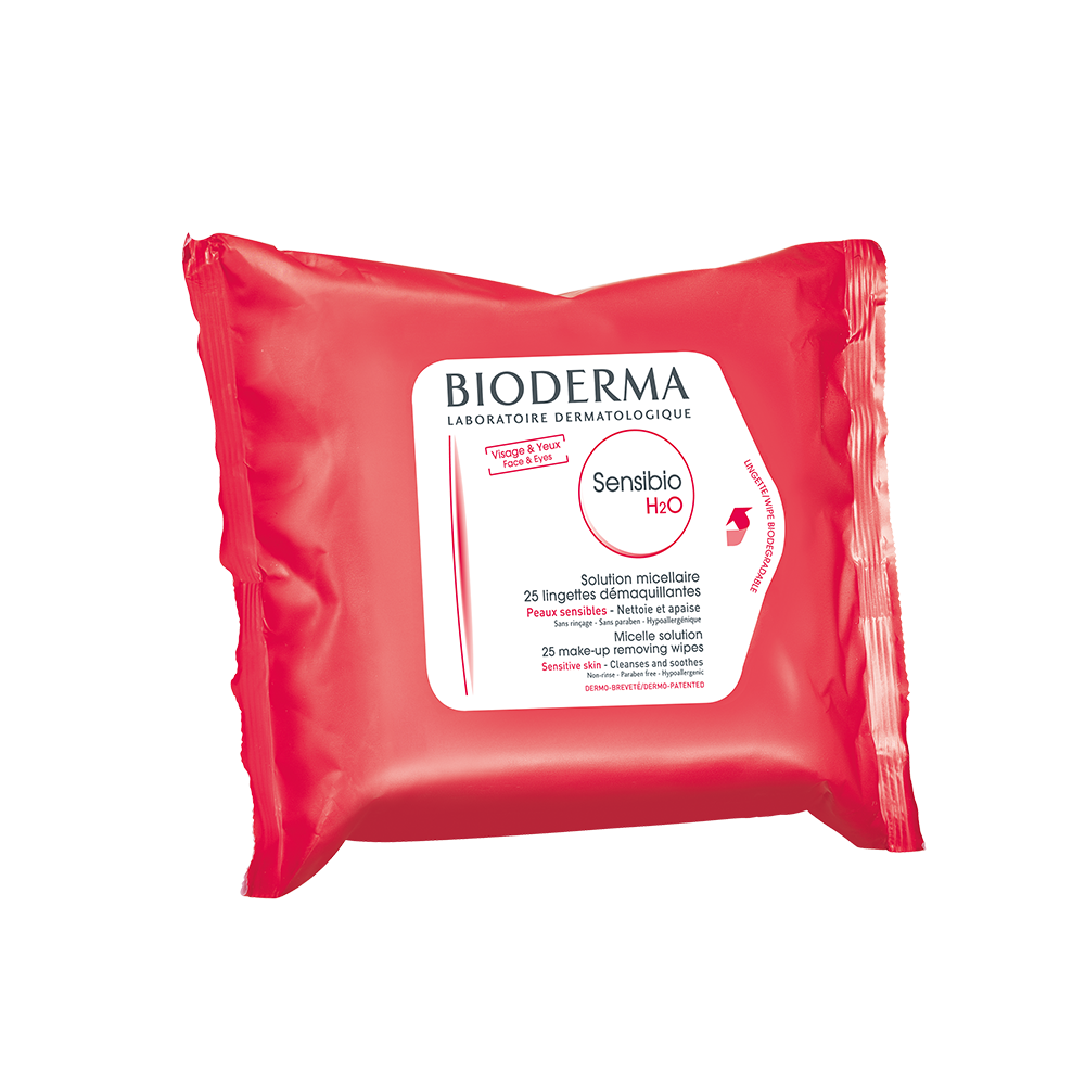 Sensibio H2O Desmaquilhante Toalhetes x25 - Farmácia Garcia