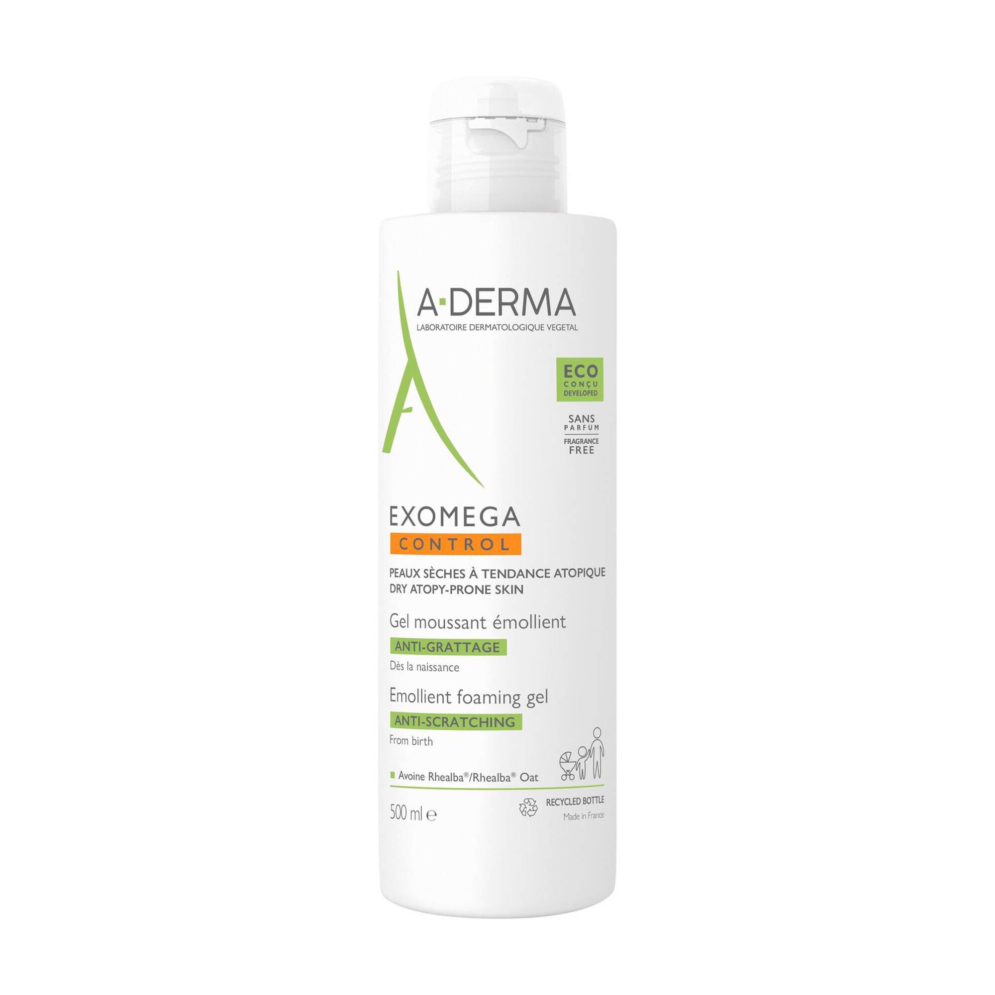 A-Derma Exomega Control Gel Lavante 500ml - Farmácia Garcia