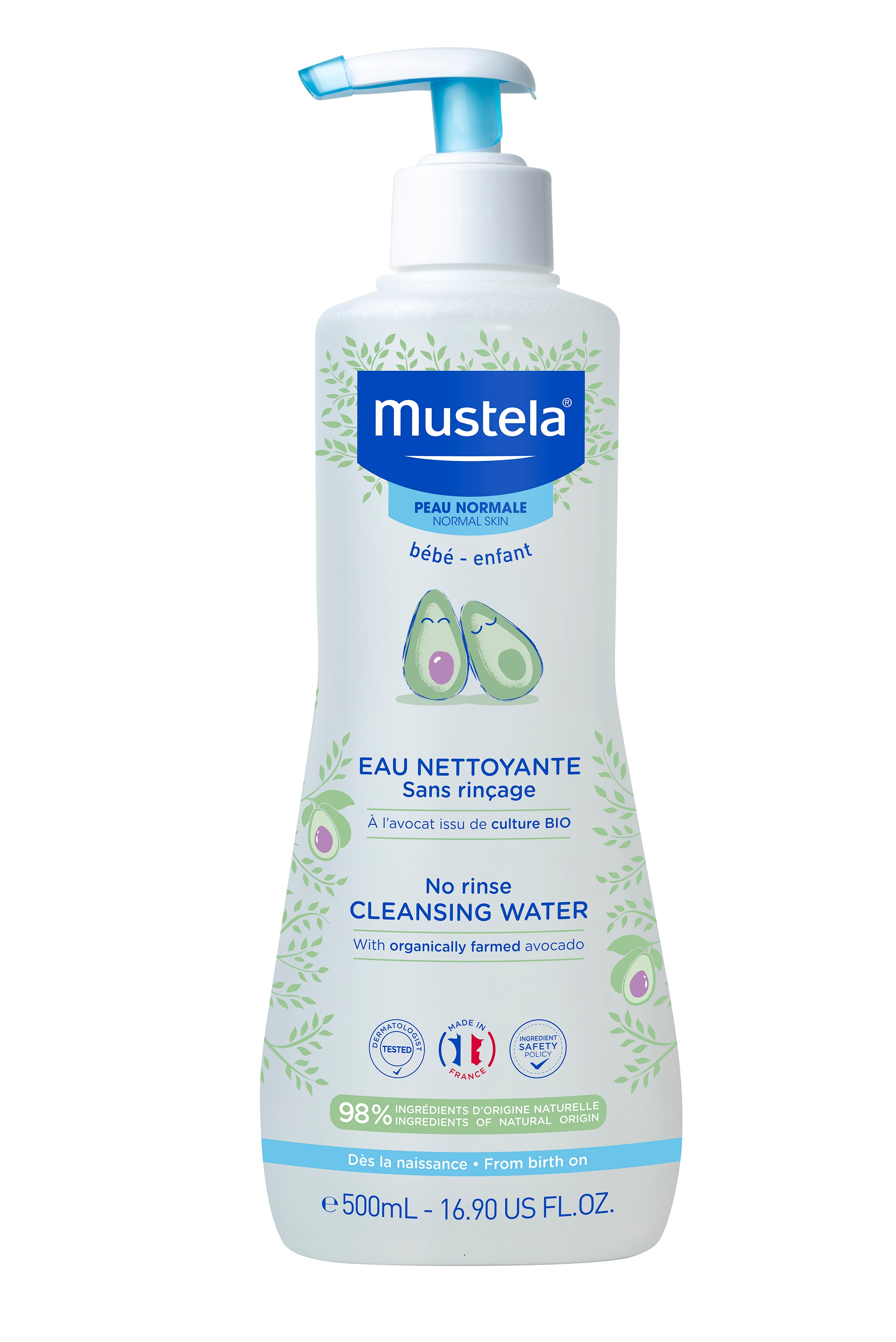 Mustela Bebe Physiobebe Agua Limpeza 500ml - Farmácia Garcia