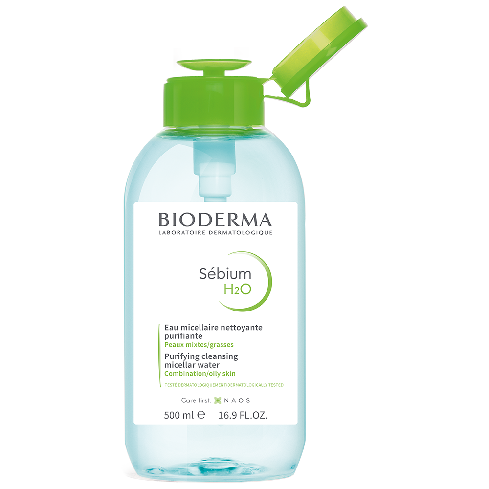 Sebium Água Micelar H2O Pump 500ml - Farmácia Garcia