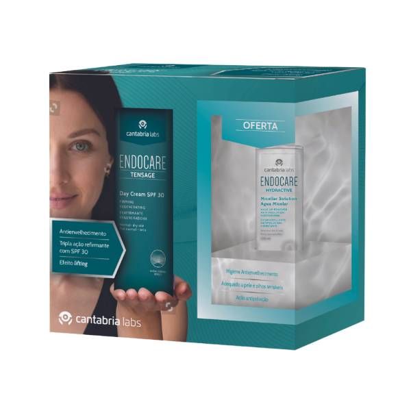 Endocare Tensage Creme Dia Refirmante Regenerador SPF30 50ml + Oferta Hydractive Água Micelar 100ml - Farmácia Garcia