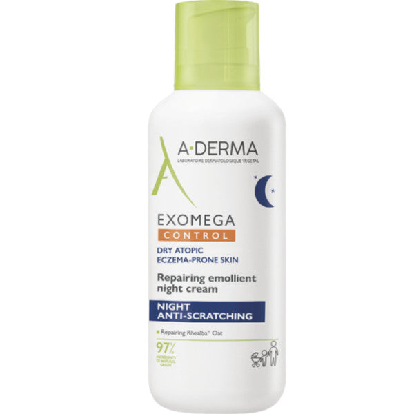 A-Derma Exomega Control Creme Emoliente Anti Prurido Noite 400ml - Farmácia Garcia
