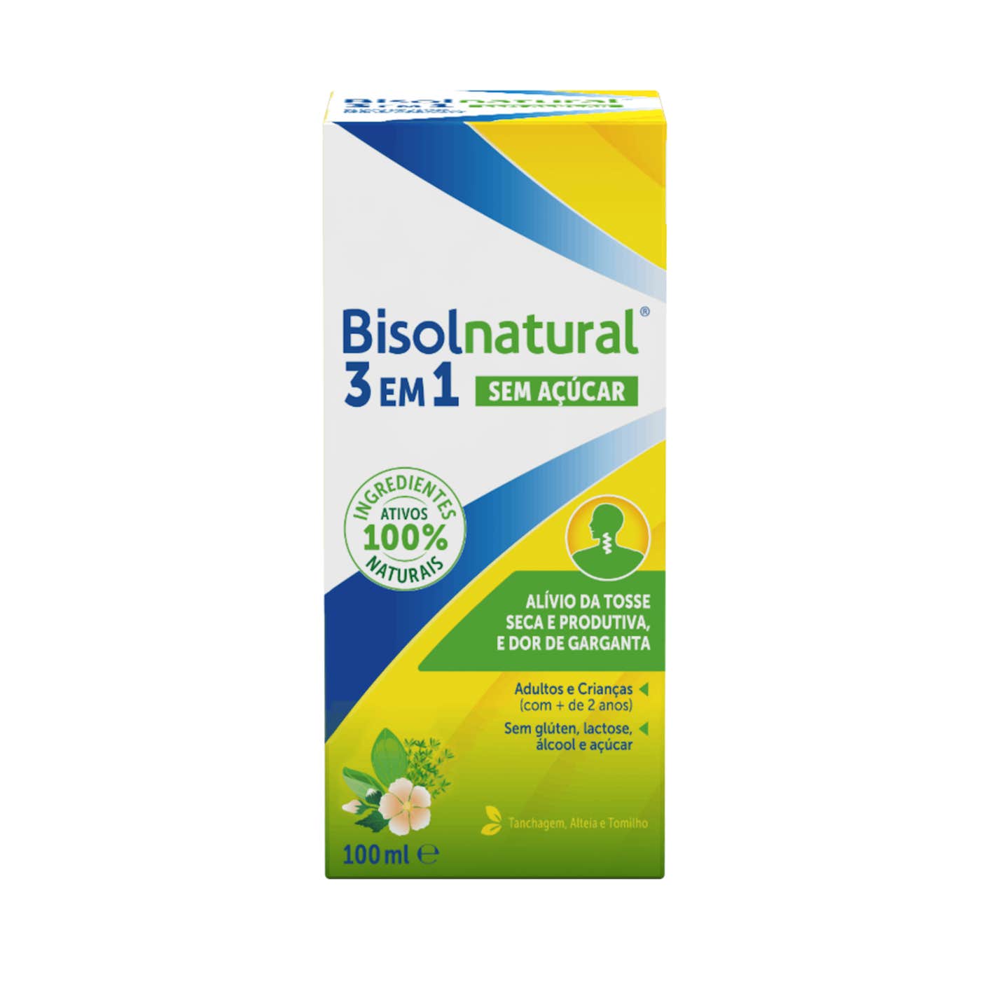 Bisolnatural 3 em 1 Sem Açúcar 100ml - Farmácia Garcia