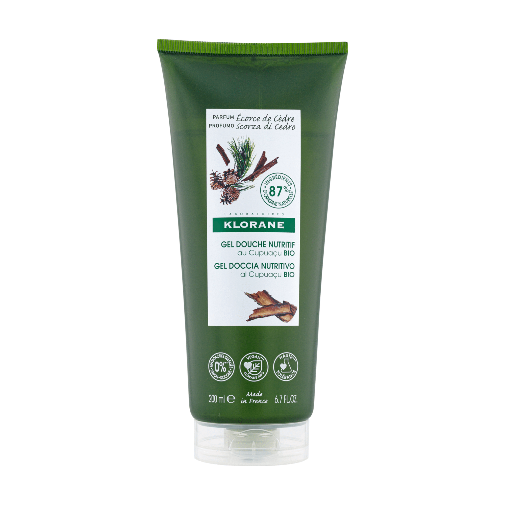 Klorane BodyCare Gel Duche Casca Cedro 200ml - Farmácia Garcia