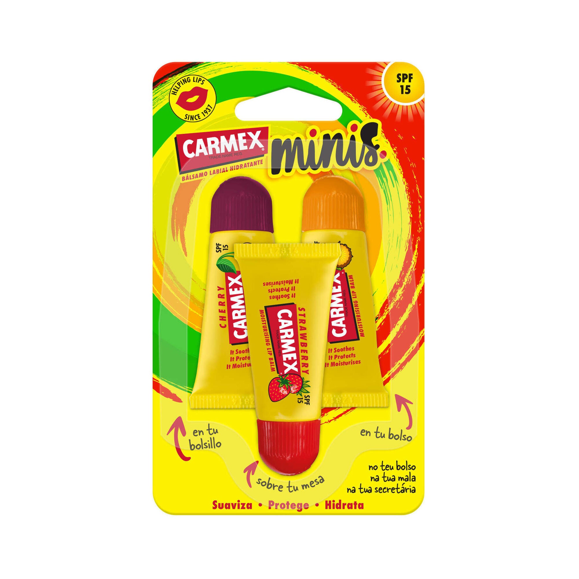 Carmex Tubo Hidratante Labial SPF15 Minis 5g - Farmácia Garcia