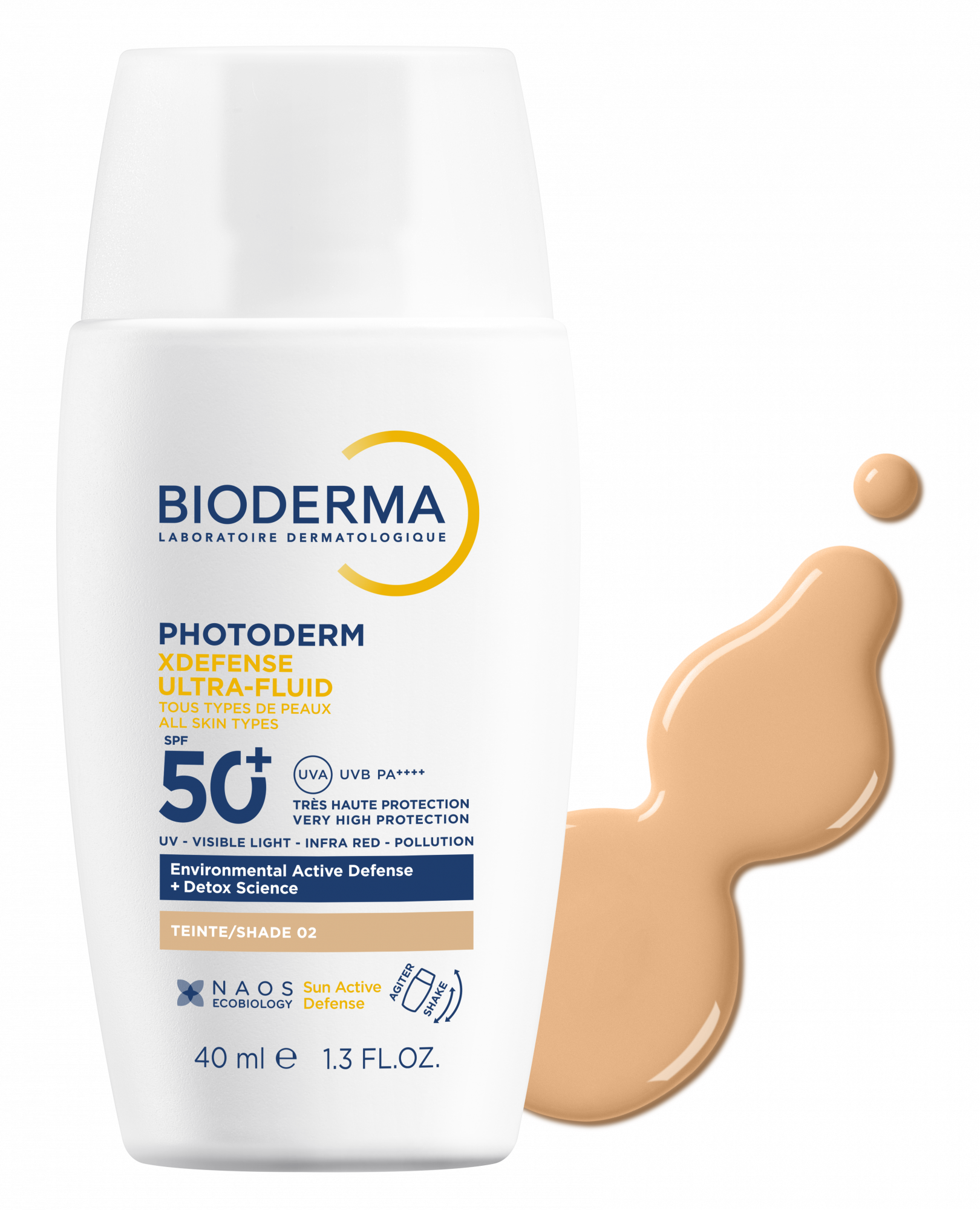 Bioderma Photoderm X Defense Ultra Fluido SPF50+ Claro 40ml - Farmácia Garcia