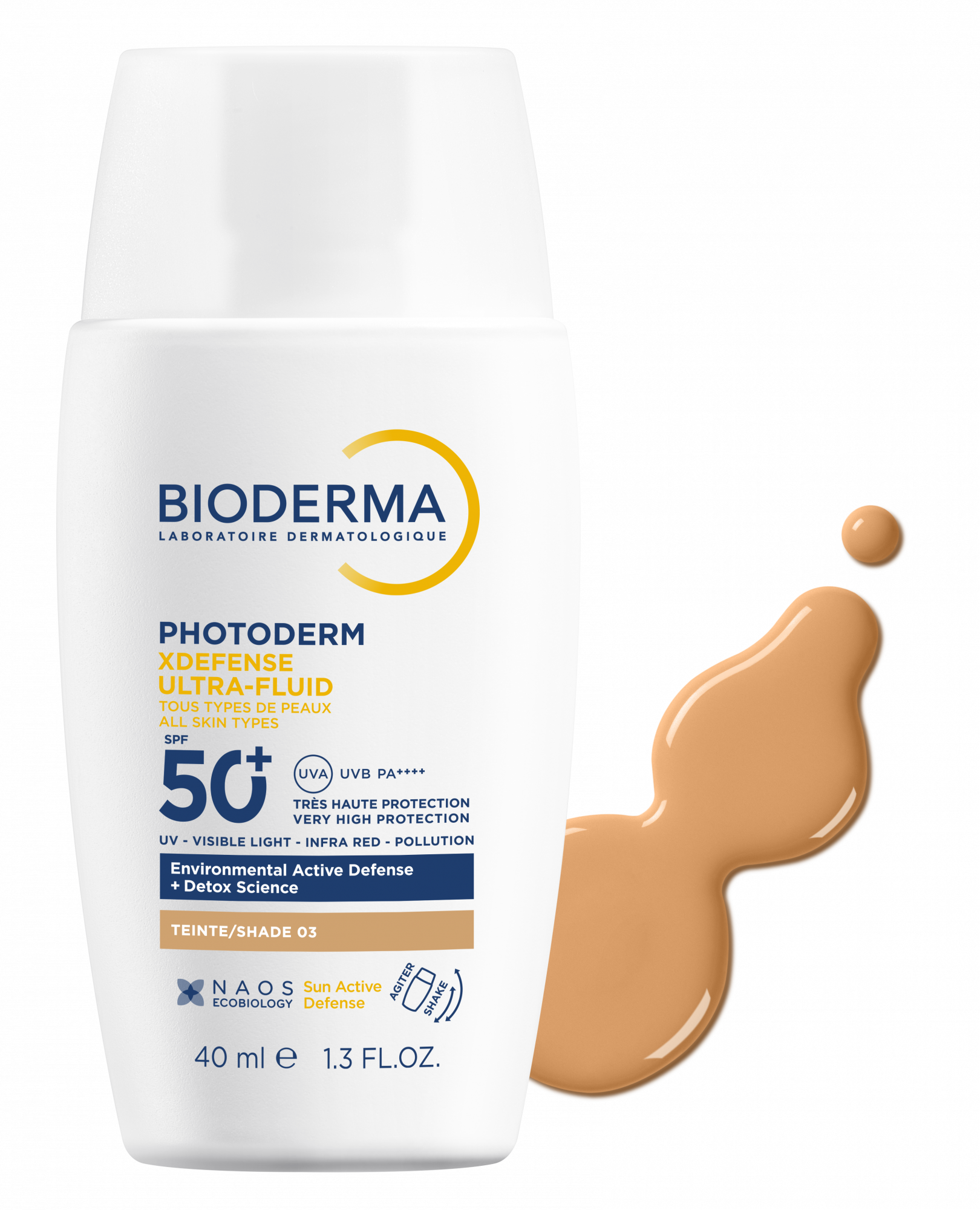 Bioderma Photoderm X Defense Ultra Fluido SPF50+ Dourado 40ml - Farmácia Garcia