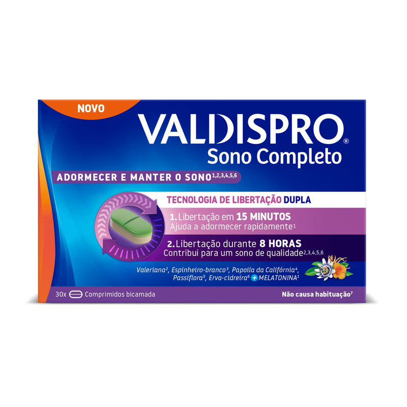 Valdispro Sono Completo 30 Comprimidos - Farmácia Garcia