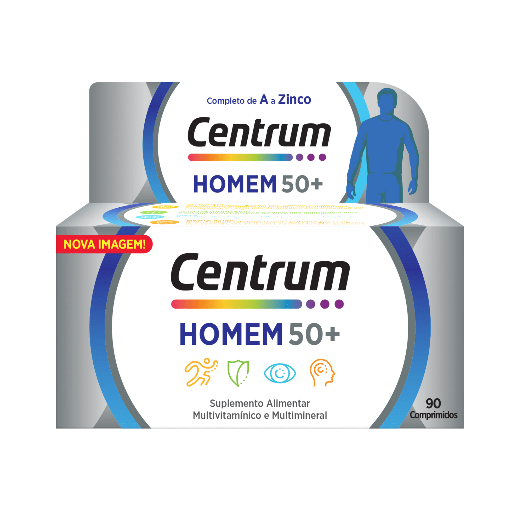 Centrum Homem 50+ 90 Comprimidos - Farmácia Garcia