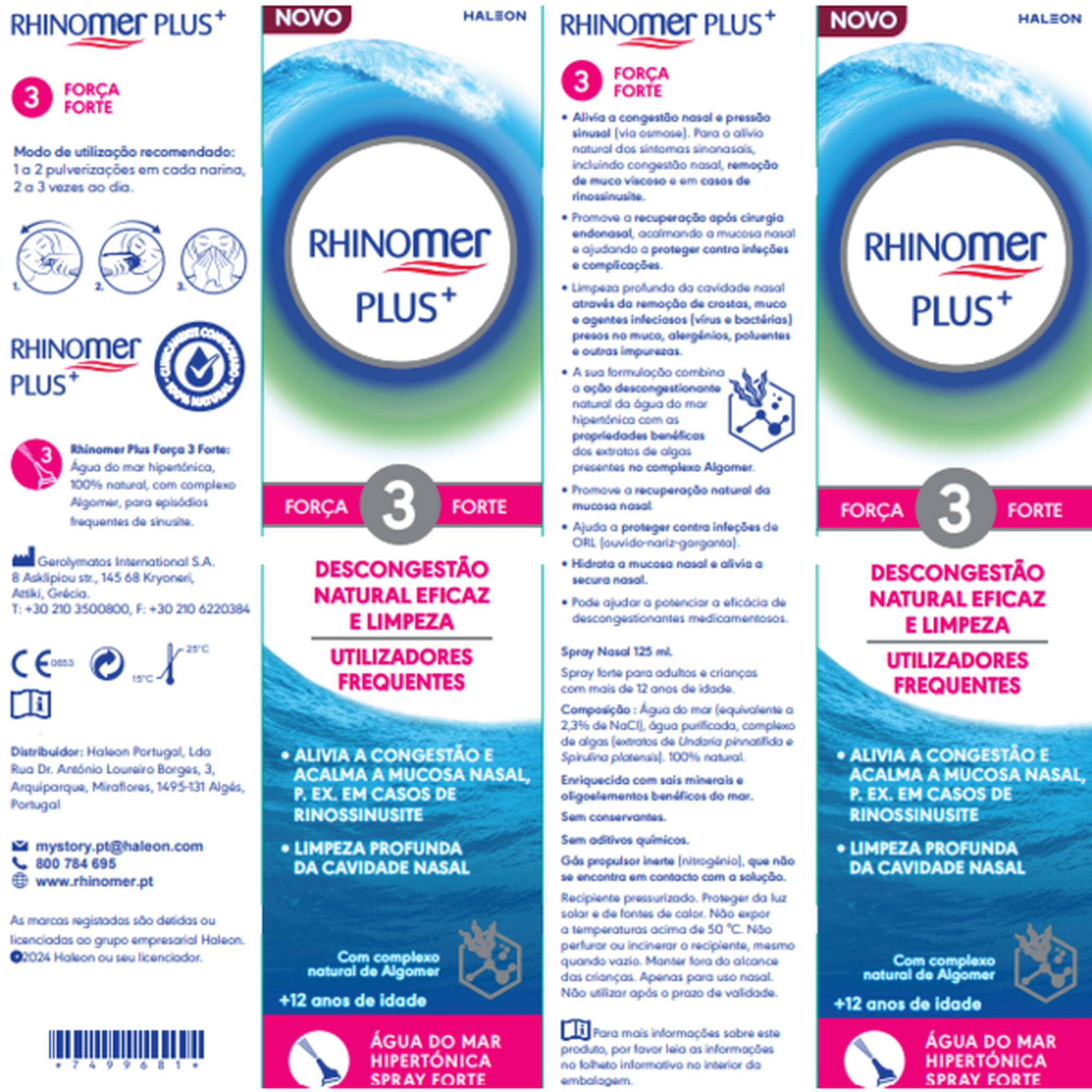 Rhinomer Plus Força 3 Forte 125ml - Farmácia Garcia
