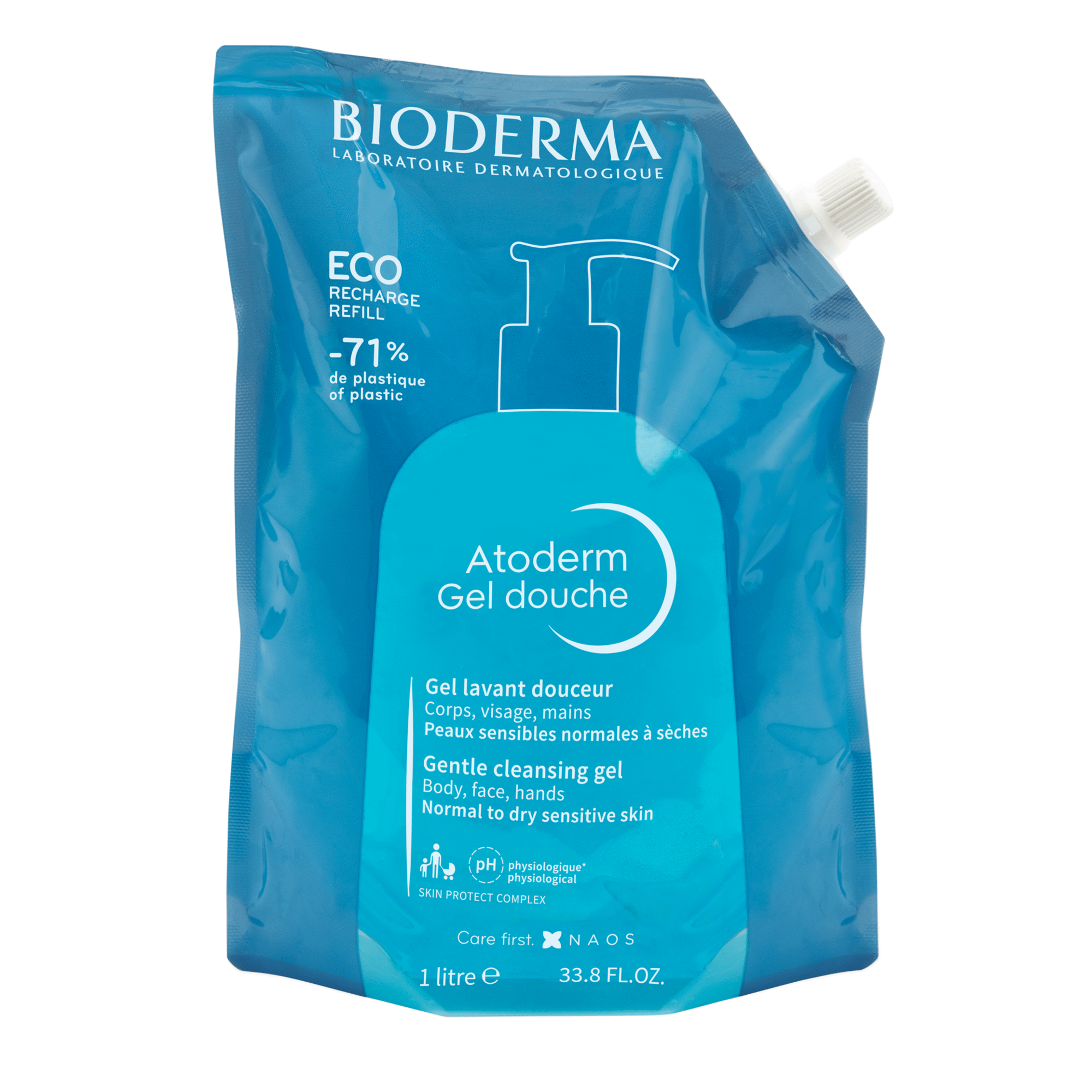 Bioderma Atoderm Gel Duche Ecorefill 1000ml - Farmácia Garcia