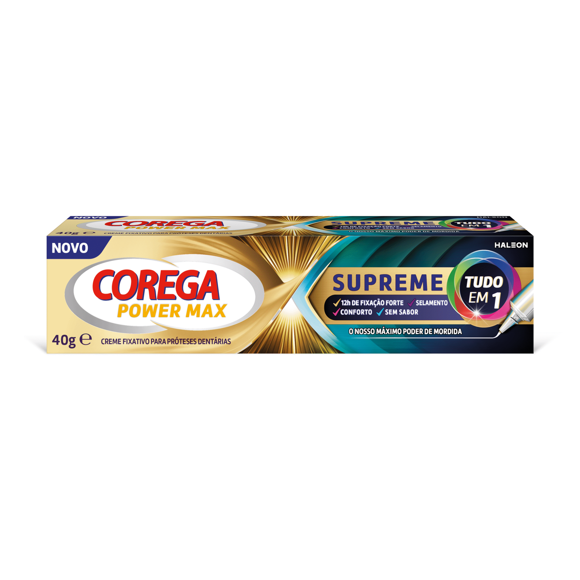 Corega Power Max Supreme Creme Fixação 40g - Farmácia Garcia