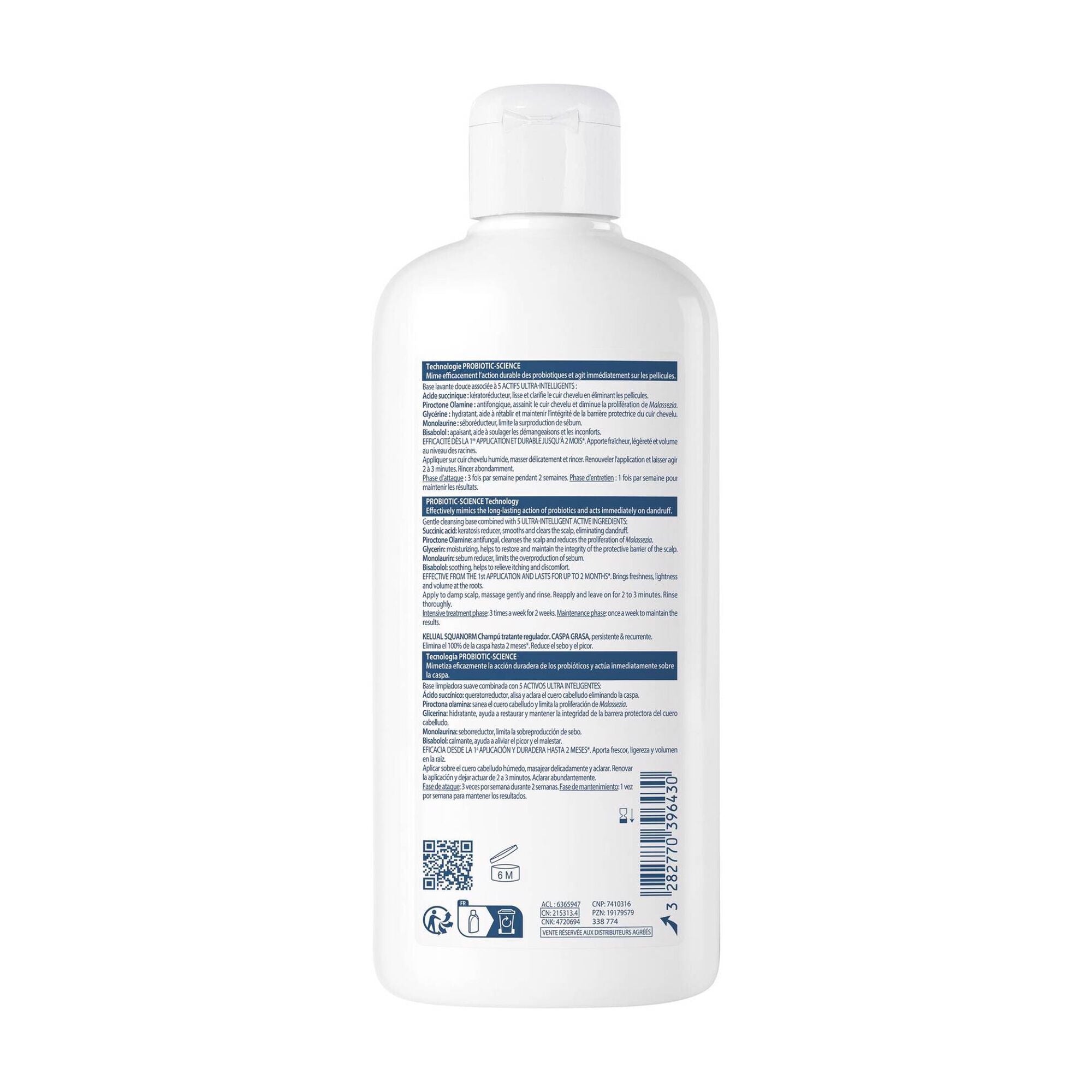 Ducray Kelual Squanorm Champô Caspa Oleosa 400ml - Farmácia Garcia