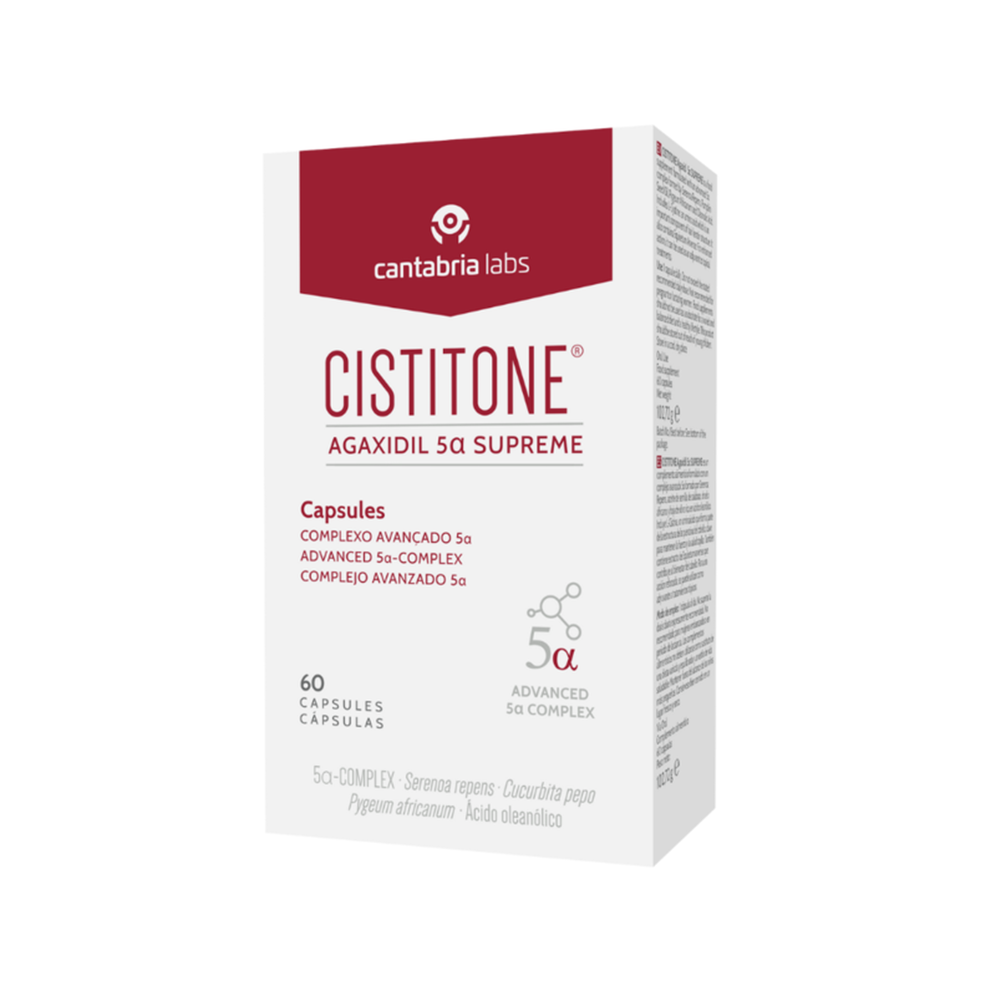 Cistitone Agaxidil 5Alf Supreme 60 Cápsulas - Farmácia Garcia