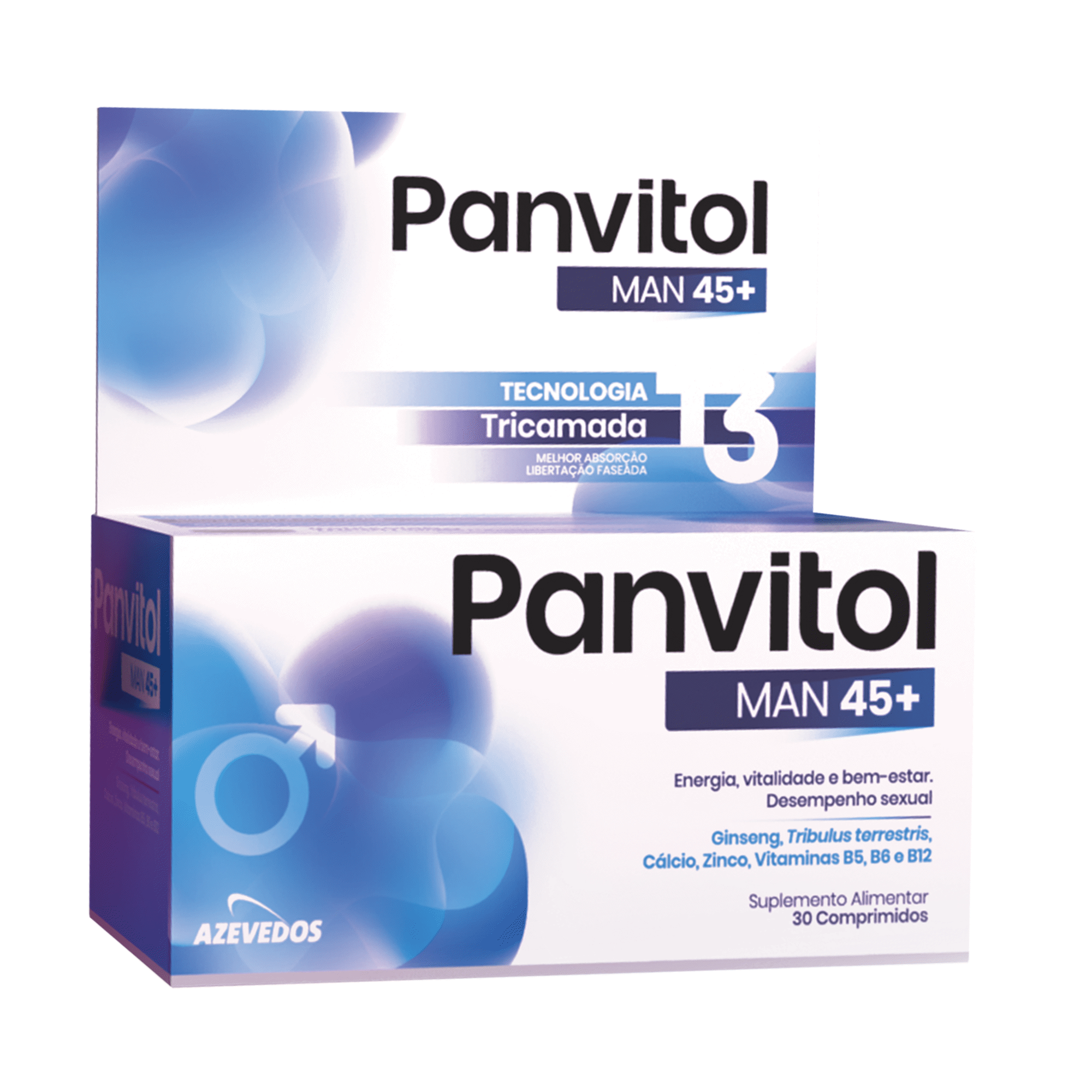 Panvitol Man 45+ Tecnologia Tricamada 30 Comprimidos - Farmácia Garcia