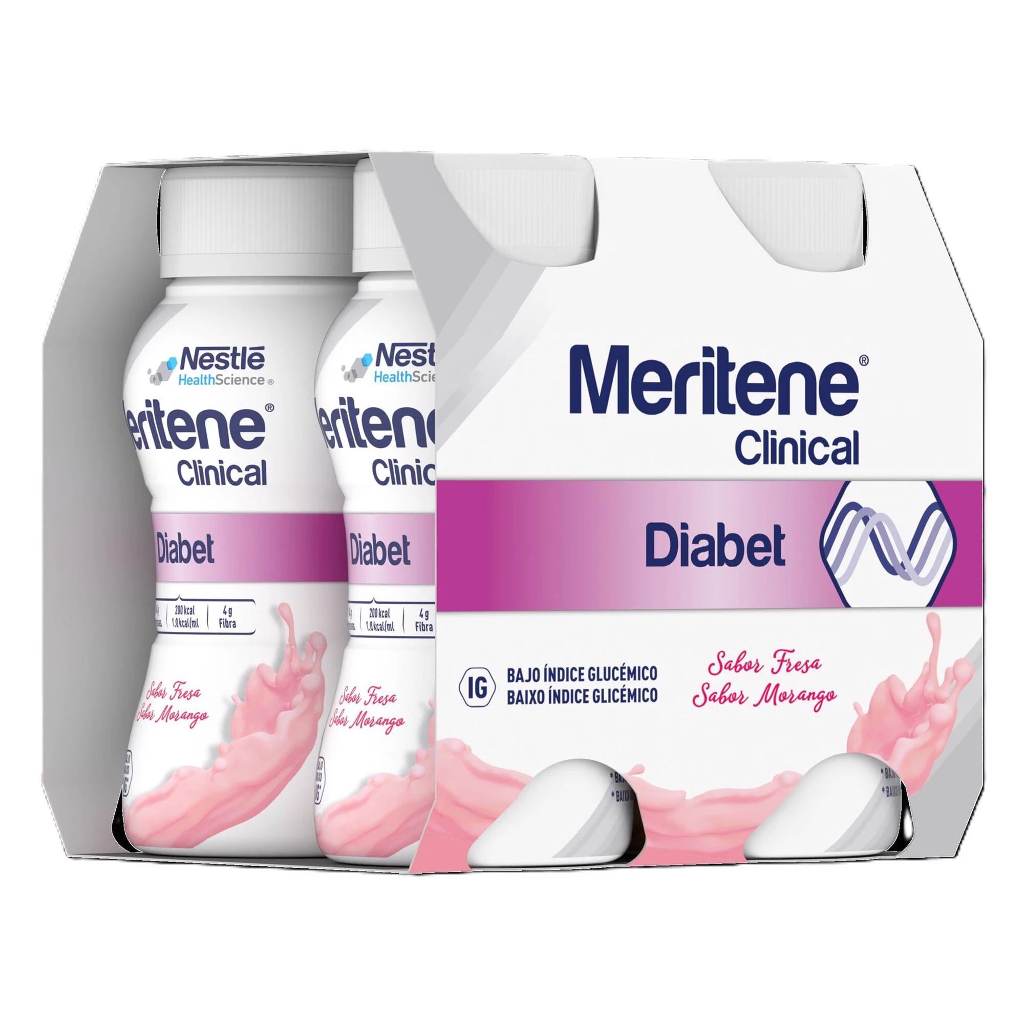 Meritene Clinical Diabet Morango 200ml 4 Unidades