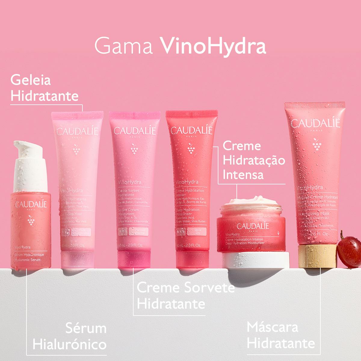 Caudalie VinoHydra Creme Hidratação Intensa 60ml - Farmácia Garcia