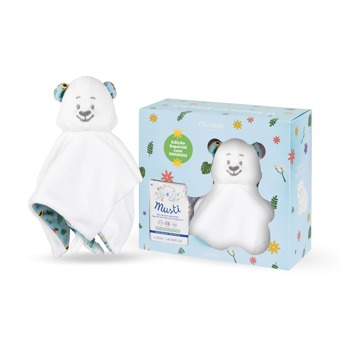 Mustela Musti Colónia Perfumada 50ml + Doudou - Farmácia Garcia