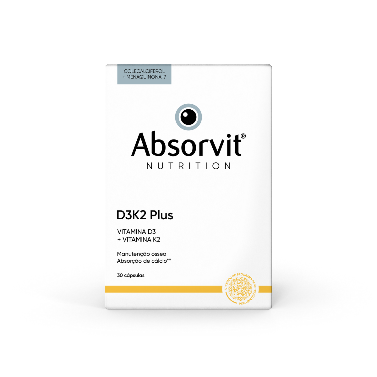 Absorvit Nutrition D3K2 Plus 30 Cápsulas