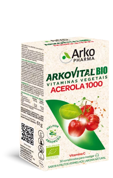 Arkovital Acerola 1000 30 Comprimidos - Farmácia Garcia