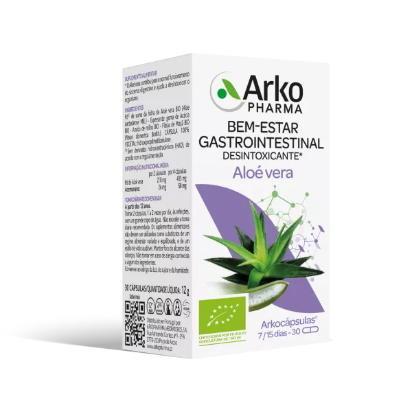 Arkocápsulas Aloé Vera 30 Cápsulas - Farmácia Garcia