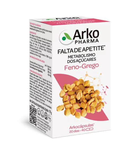 Arkocápsulas Feno-Grego BIO 40 Cápsulas - Farmácia Garcia