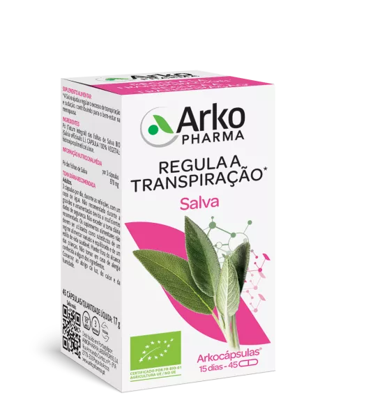 Arkocápsulas Salva 45 Cápsulas - Farmácia Garcia