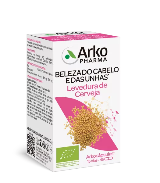 Arkocápsulas Levedura de Cerveja 45 Cápsulas - Farmácia Garcia