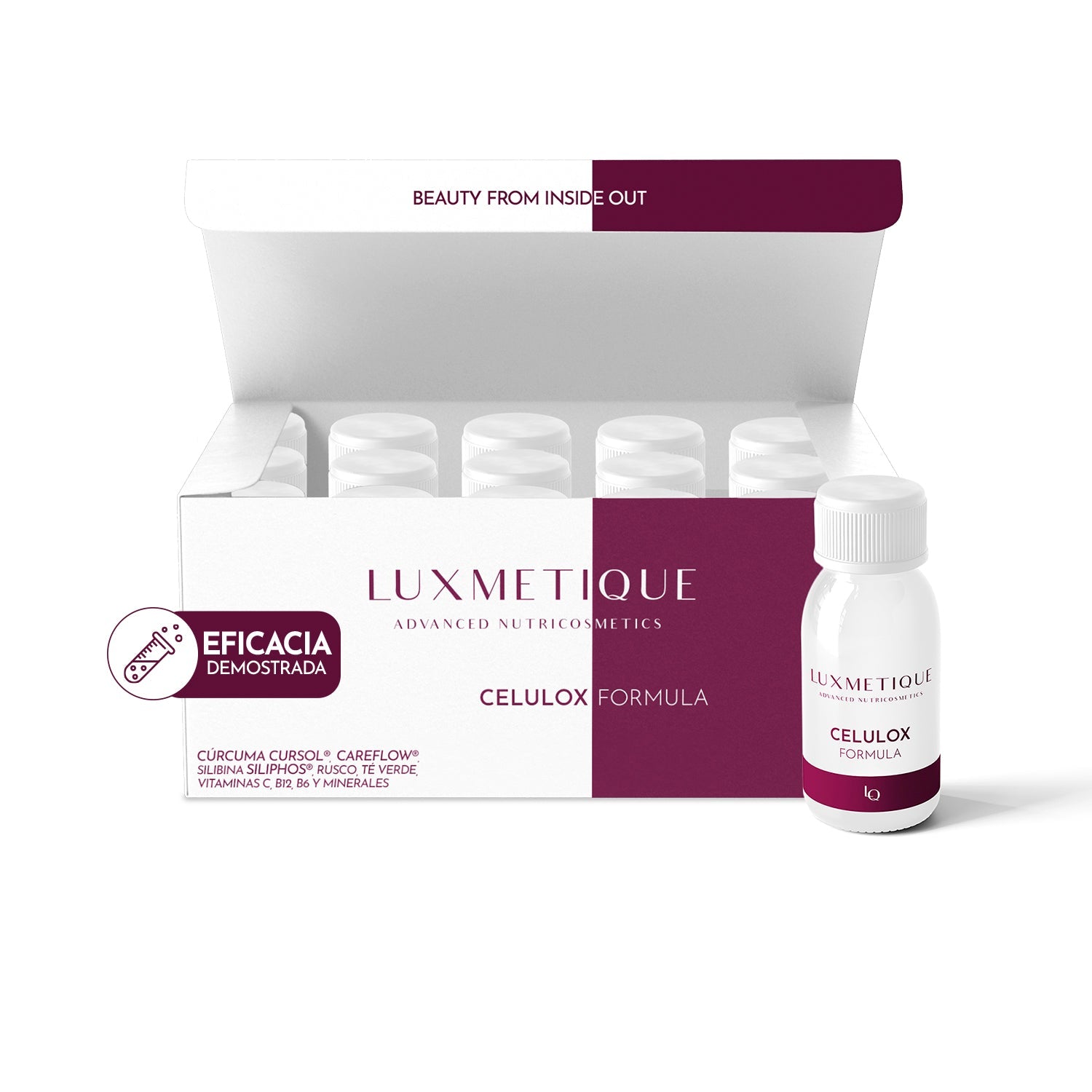 Luxmetique Fórmula Celulox 15 Âmpolas 30ml - Farmácia Garcia